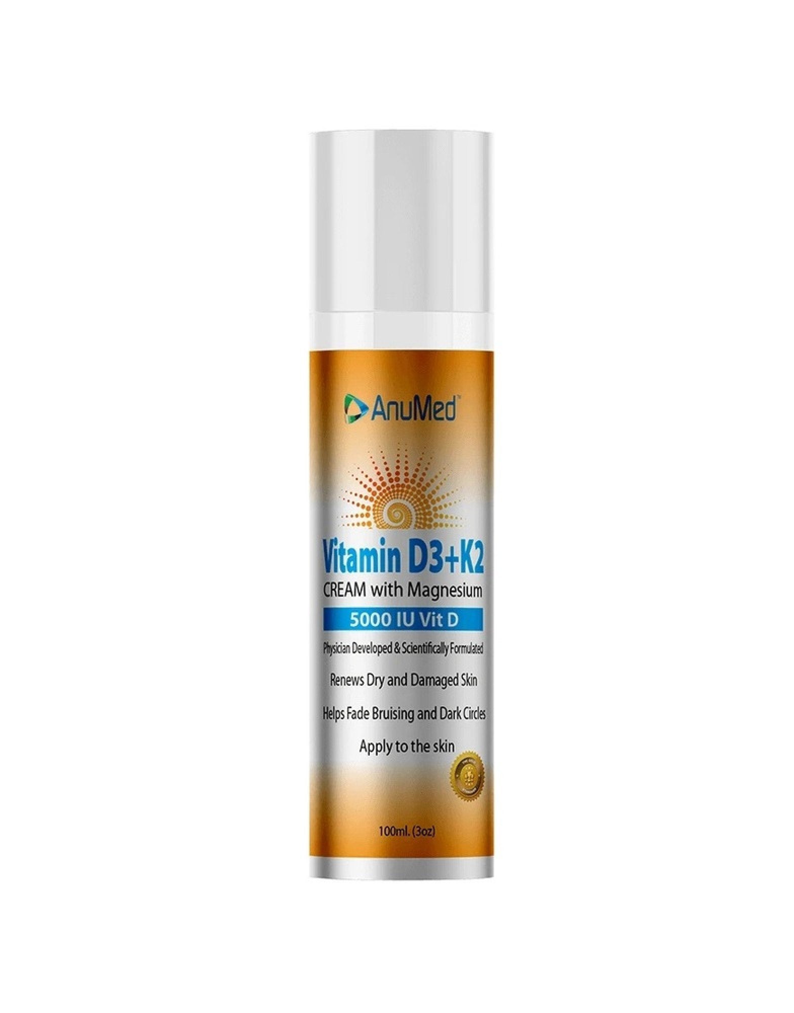 AnuMed Intl Vitamin D3 + K 5,000 IU 3 oz Cream