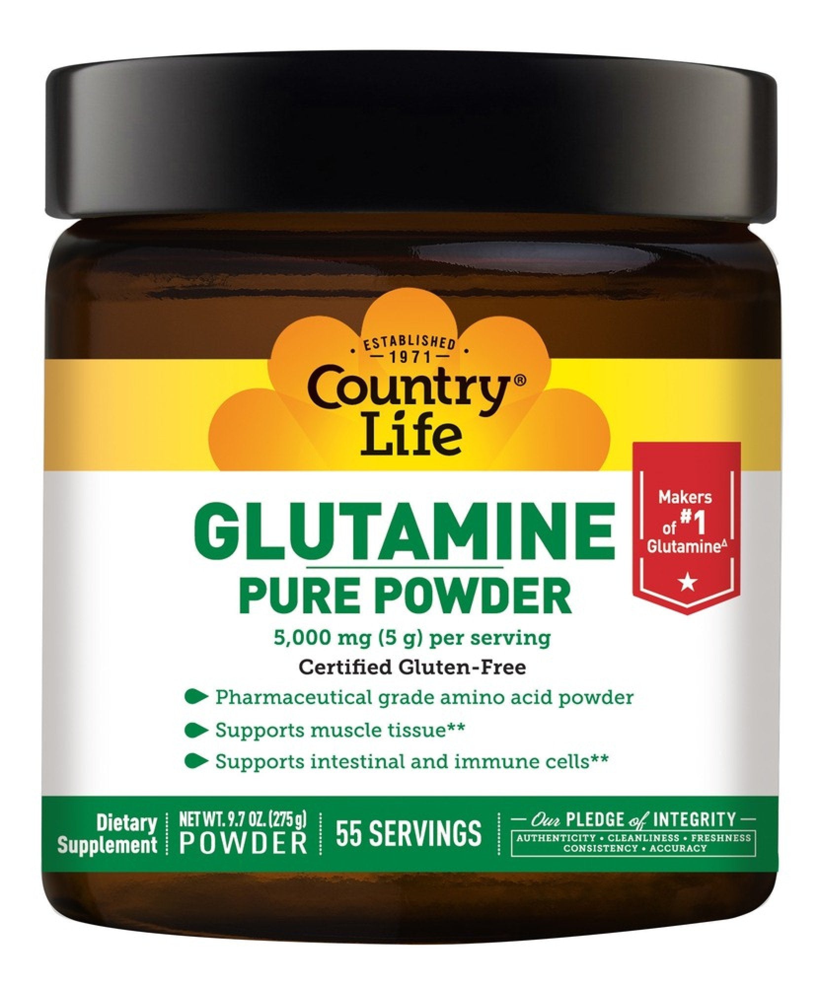 Country Life Glutamine Pure Powder 9.7 oz Powder