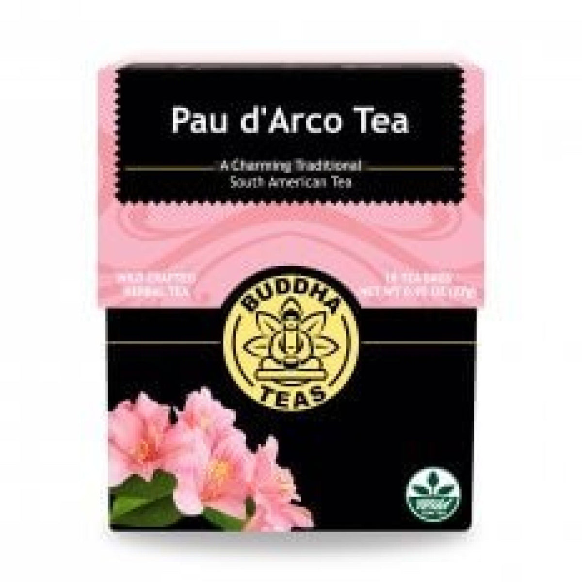 Buddha Teas Organic Pau D&#39;Arco Tea 18 Bags Box