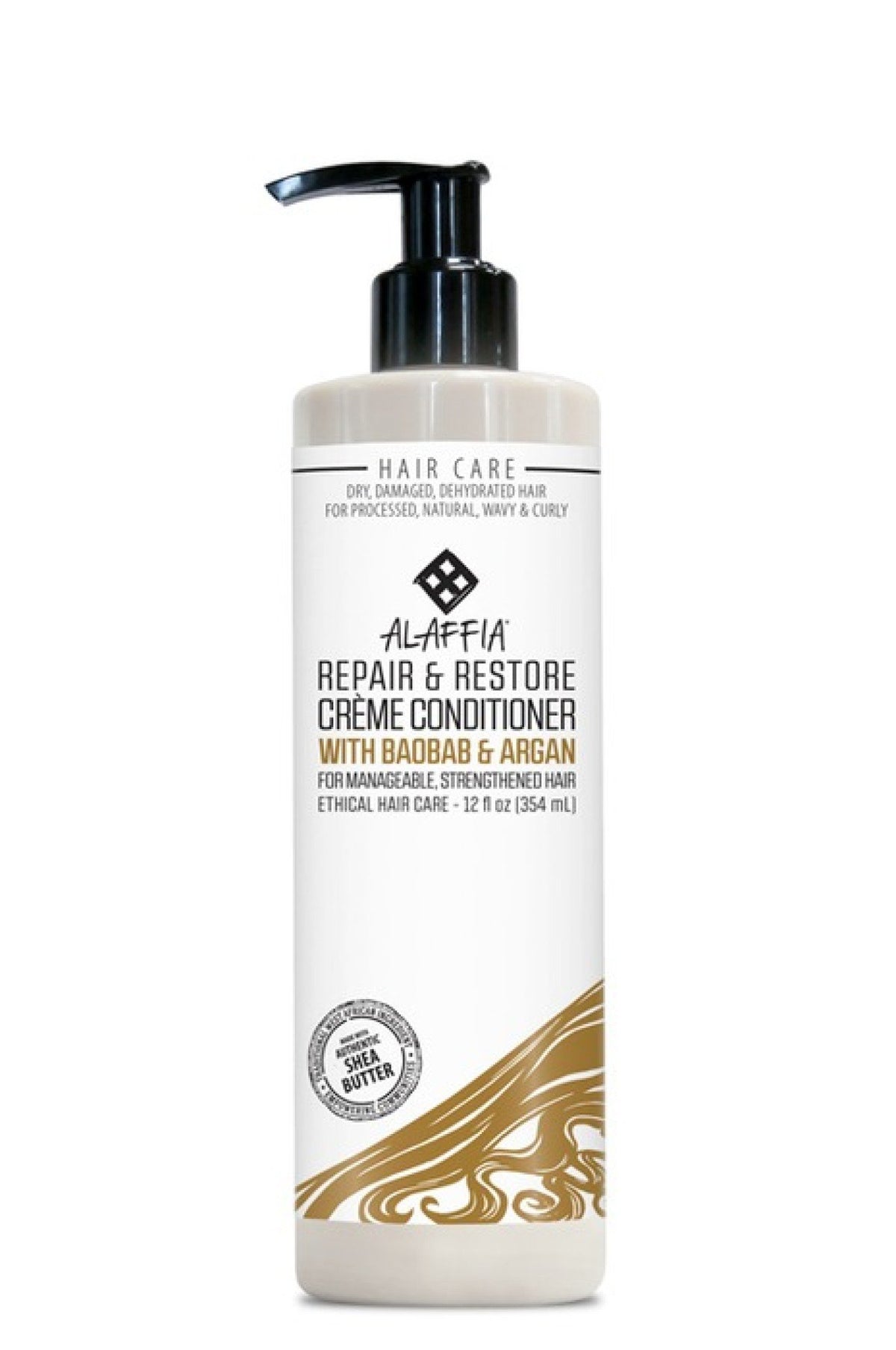 Alaffia Repair &amp; Restore Creme Conditioner 12 oz Liquid