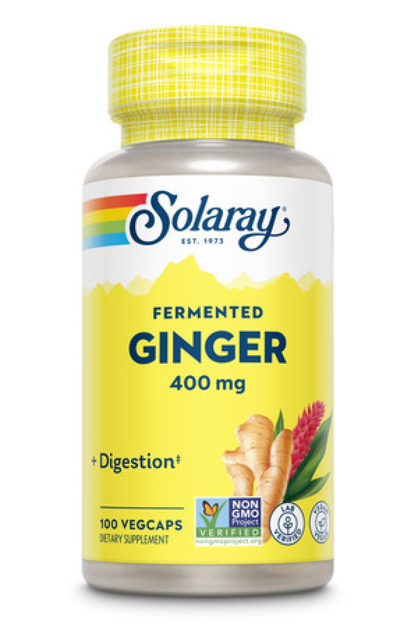 Solaray Organically Grown Fermented Ginger 100 VegCap