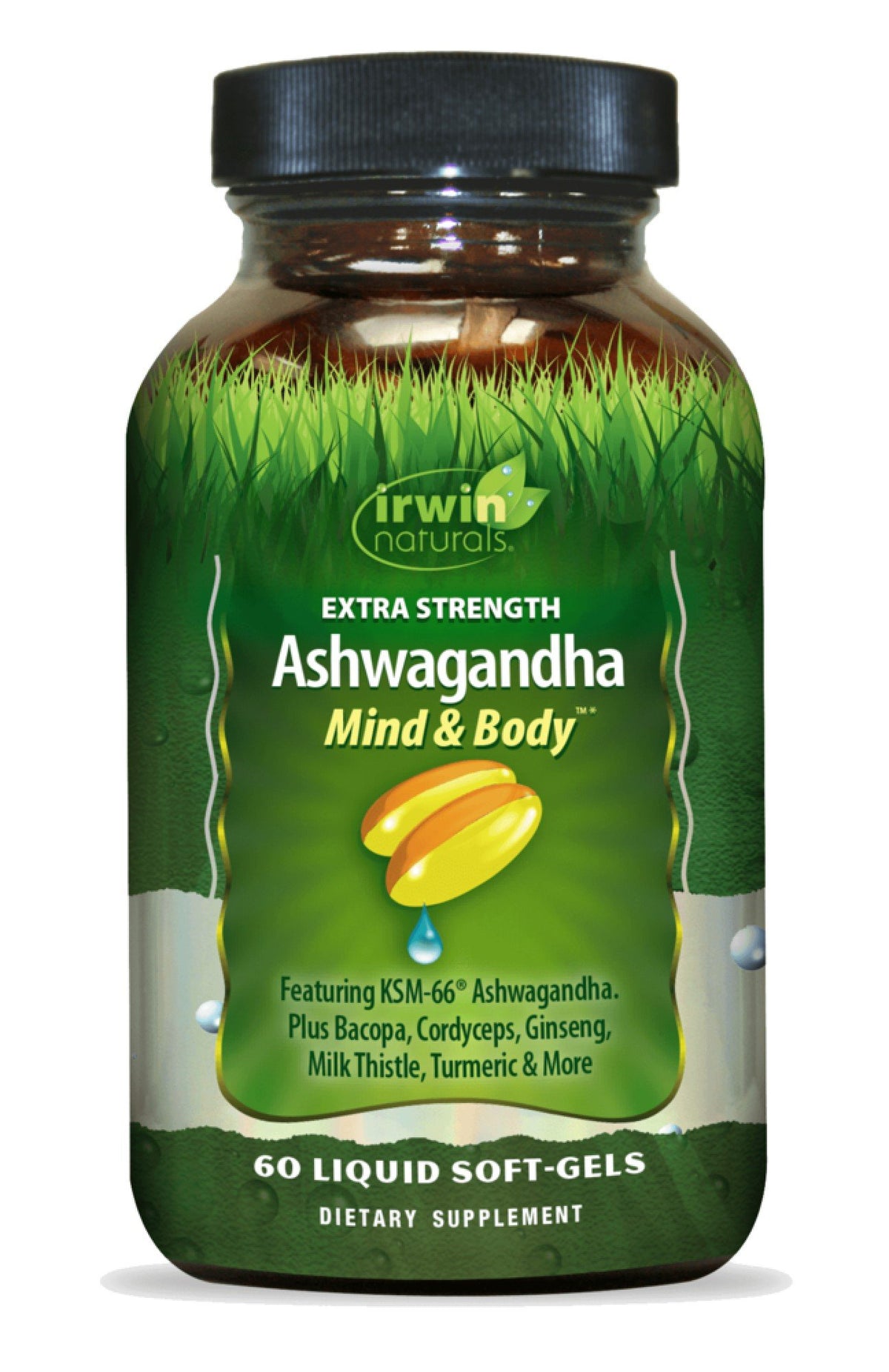 Irwin Naturals Extra Strength Ashwagandha 60 Liquid Softgel