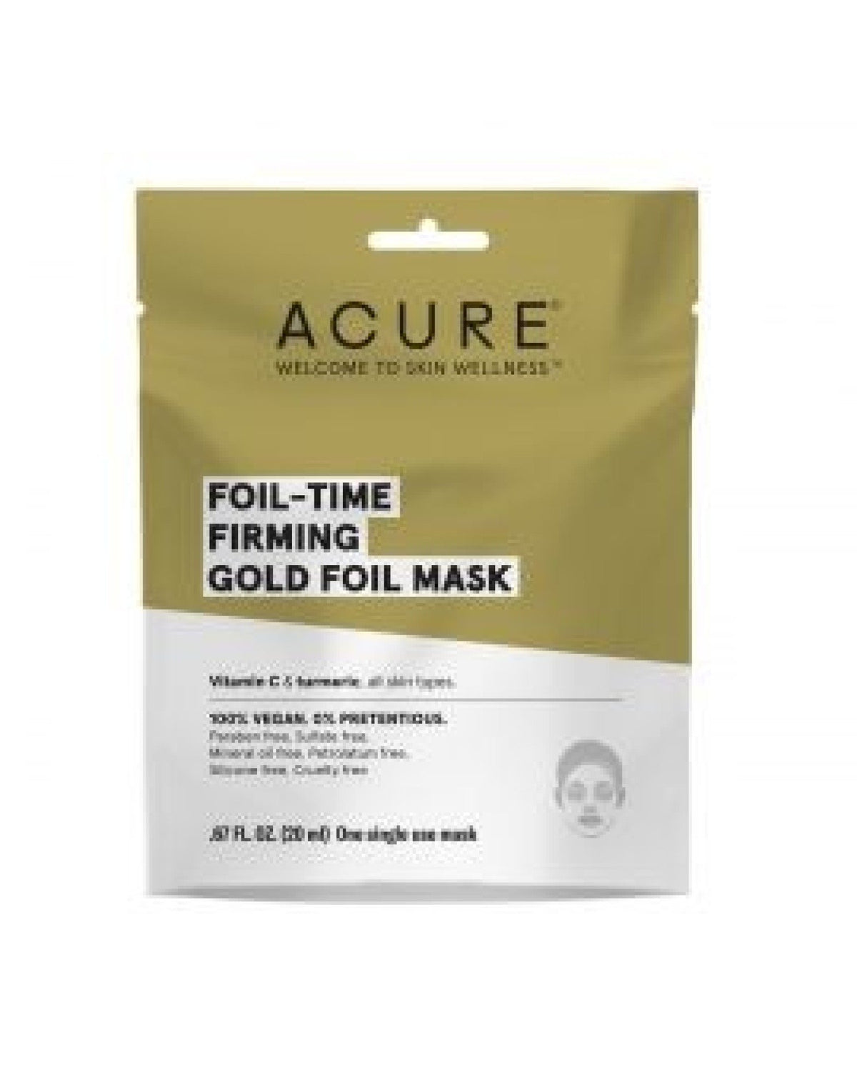 Acure Foil-Time Firming Gold Foil Mask 20 ml Packet