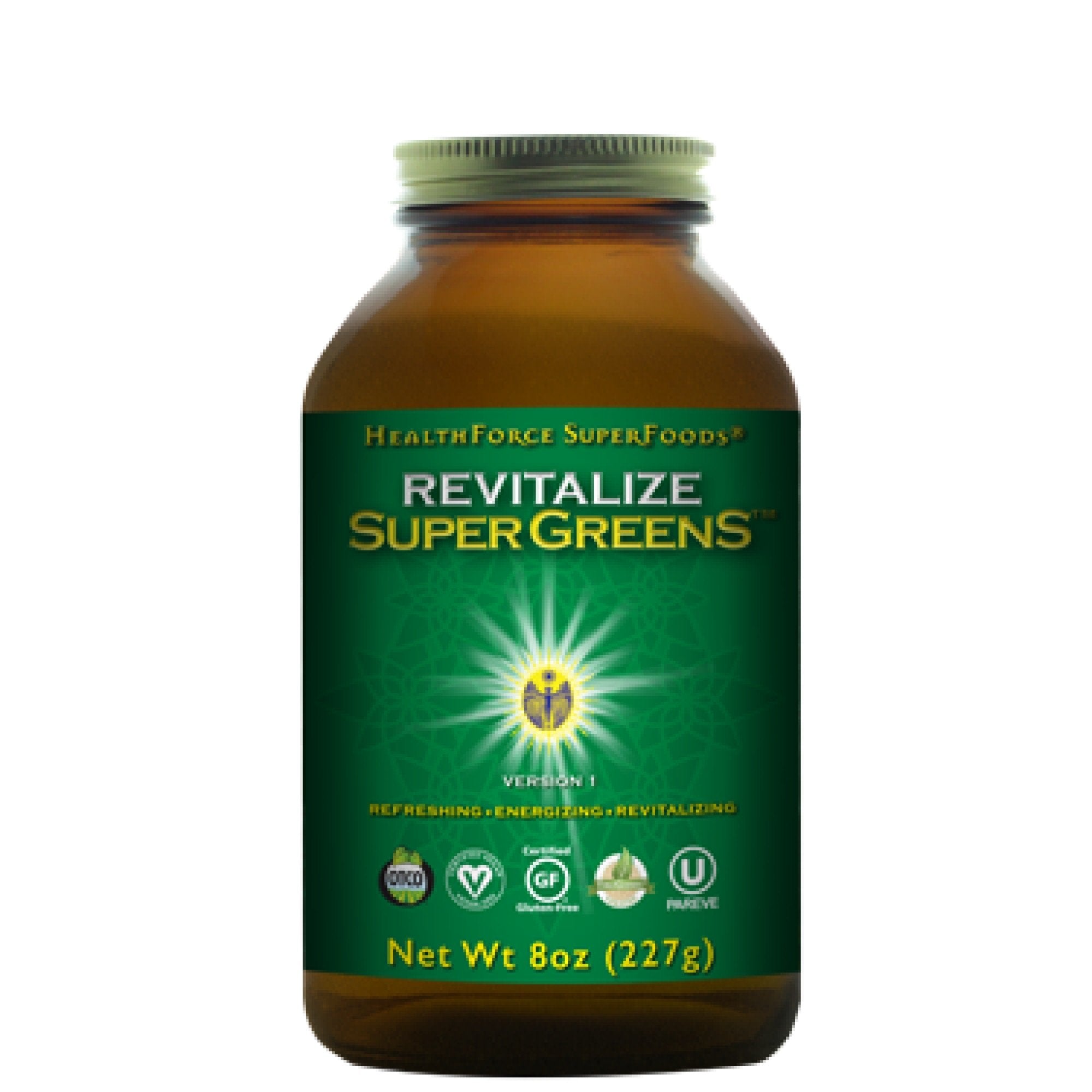 HealthForce Superfoods Revitalize SuperGreens 8 oz Powder