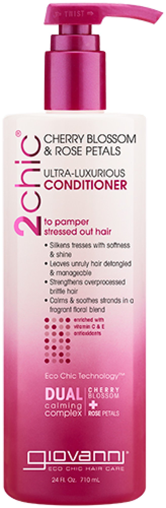 Giovanni 2chic Ultra-Luxurious Conditioner with Cherry Blossom & Rose Petals 24 oz Liquid