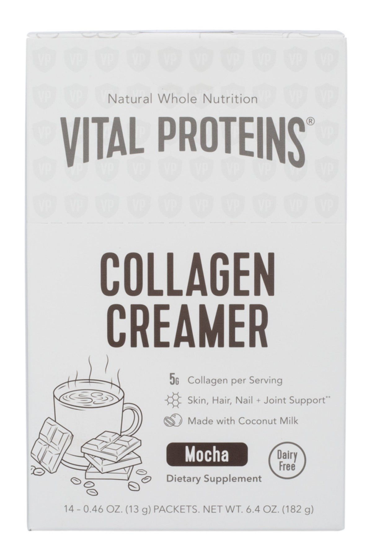 Vital Proteins Collagen Coffee Creamer Mocha 10 Stick Pack Box
