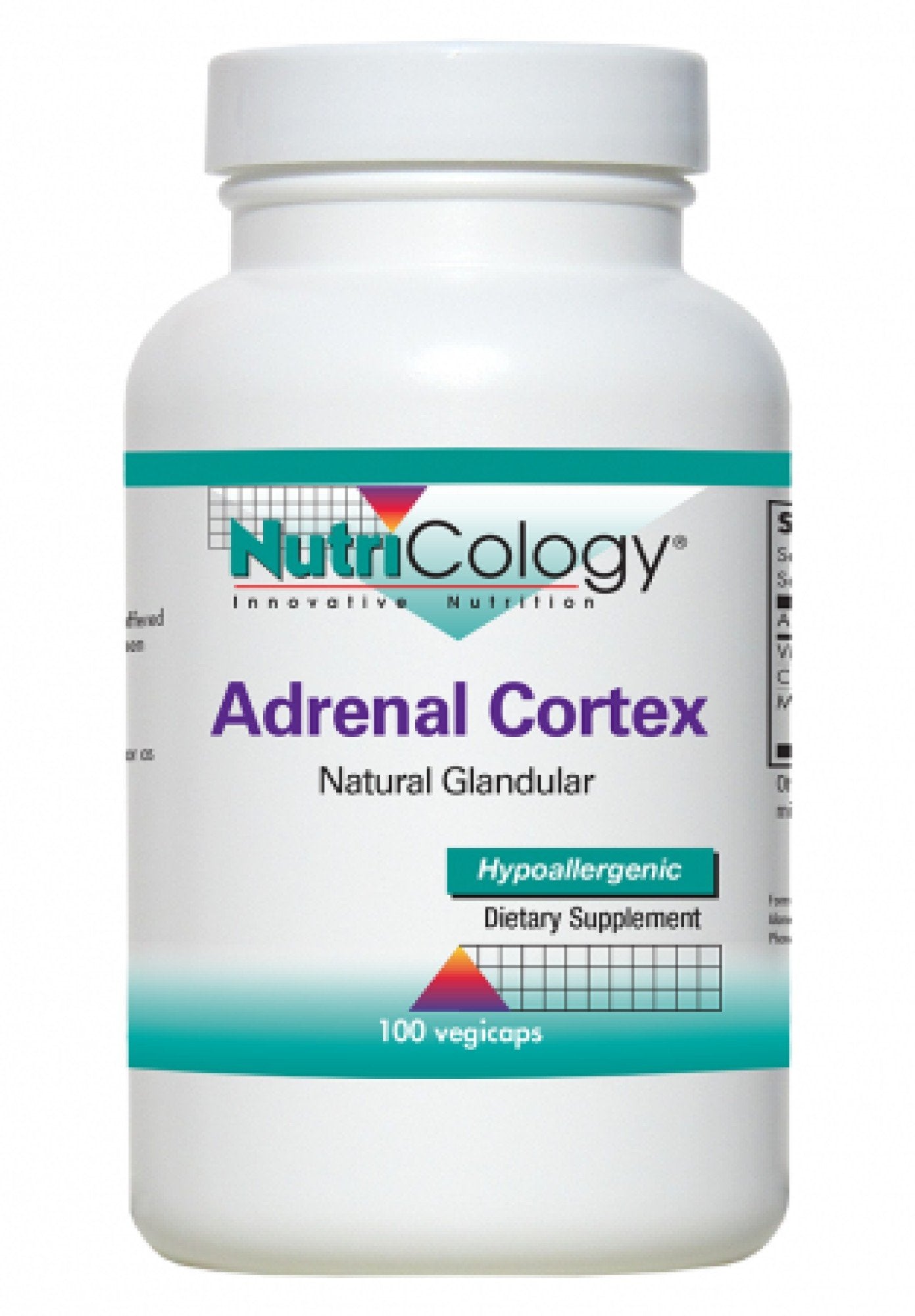 Nutricology Adrenal Cortex 100mg 100 VegCap