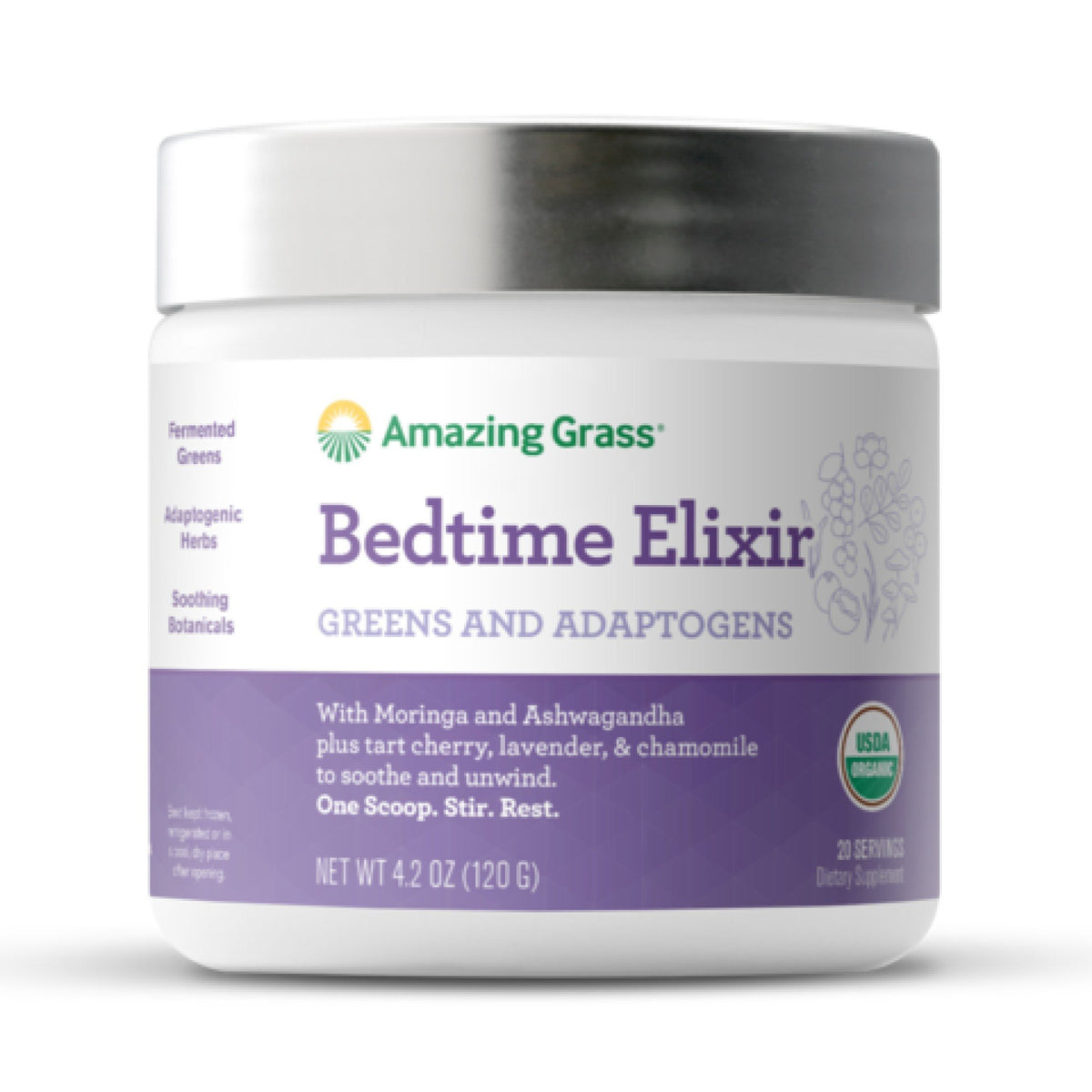 Amazing Grass Elixir Bedtime Blend 4.2 oz Powder