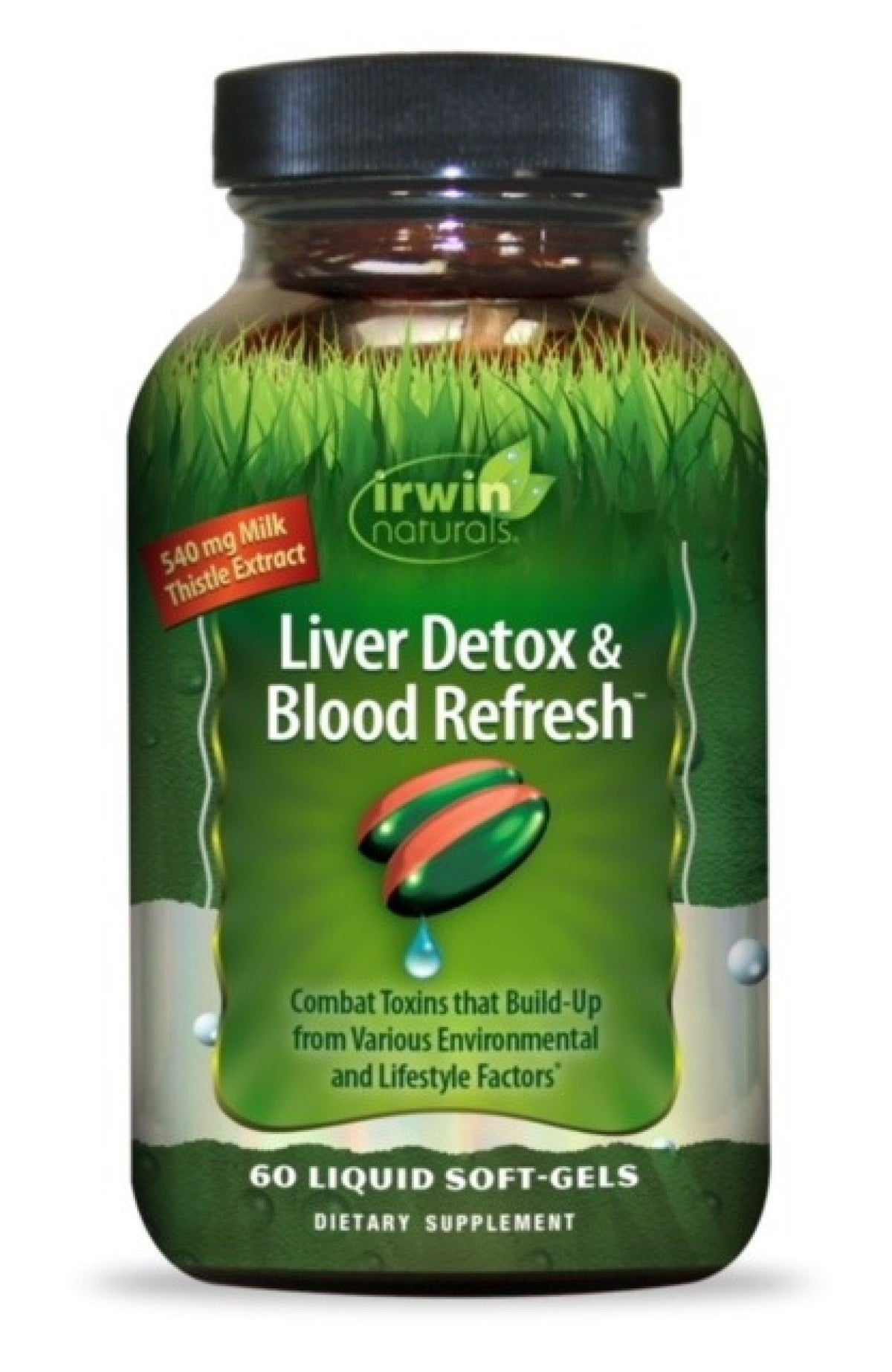 Irwin Naturals Liver Detox &amp; Blood Refresh 60 Liquid Softgel