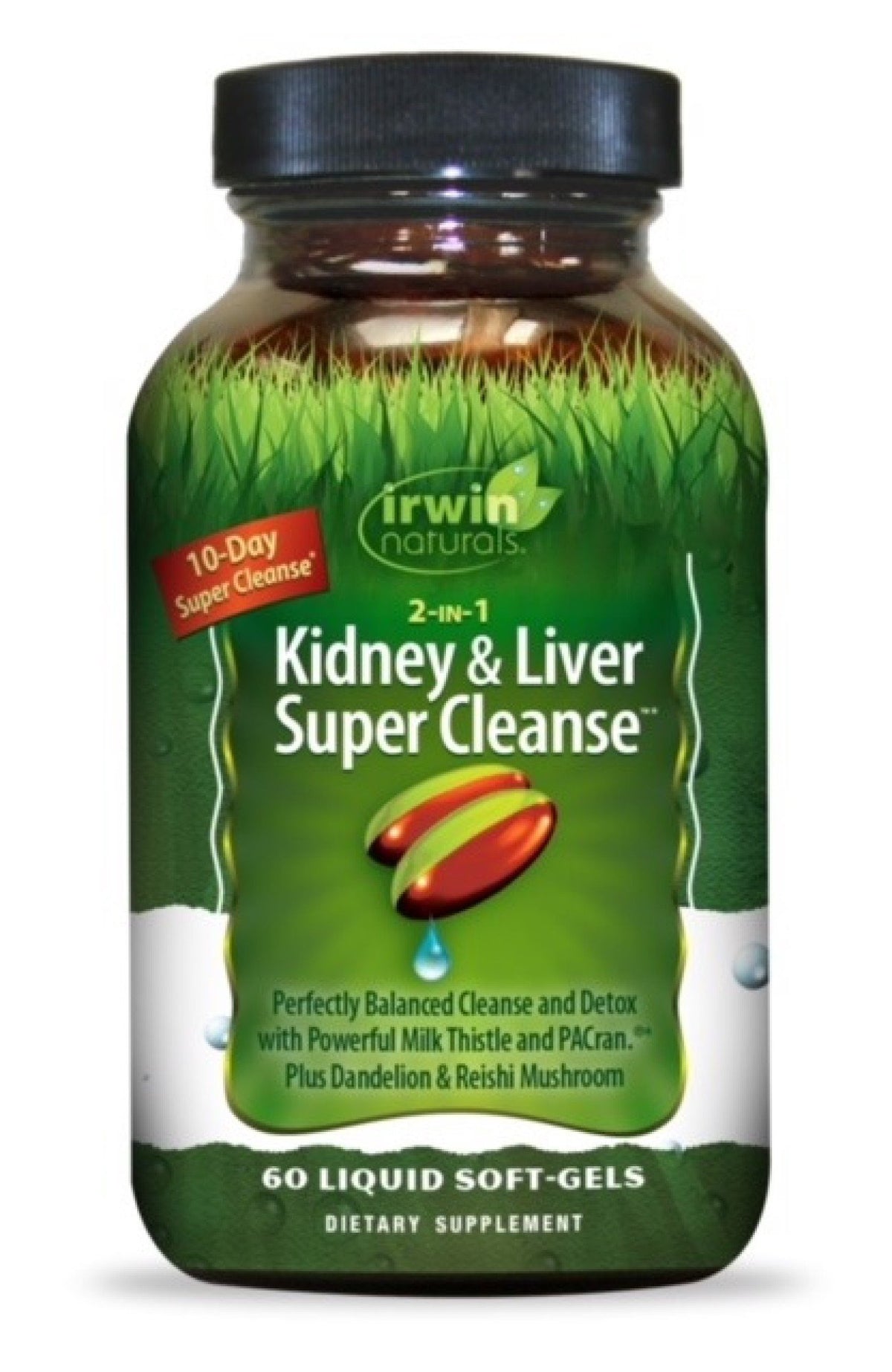 Irwin Naturals Kidney &amp; Liver Super Cleanse 60 Liquid Softgel