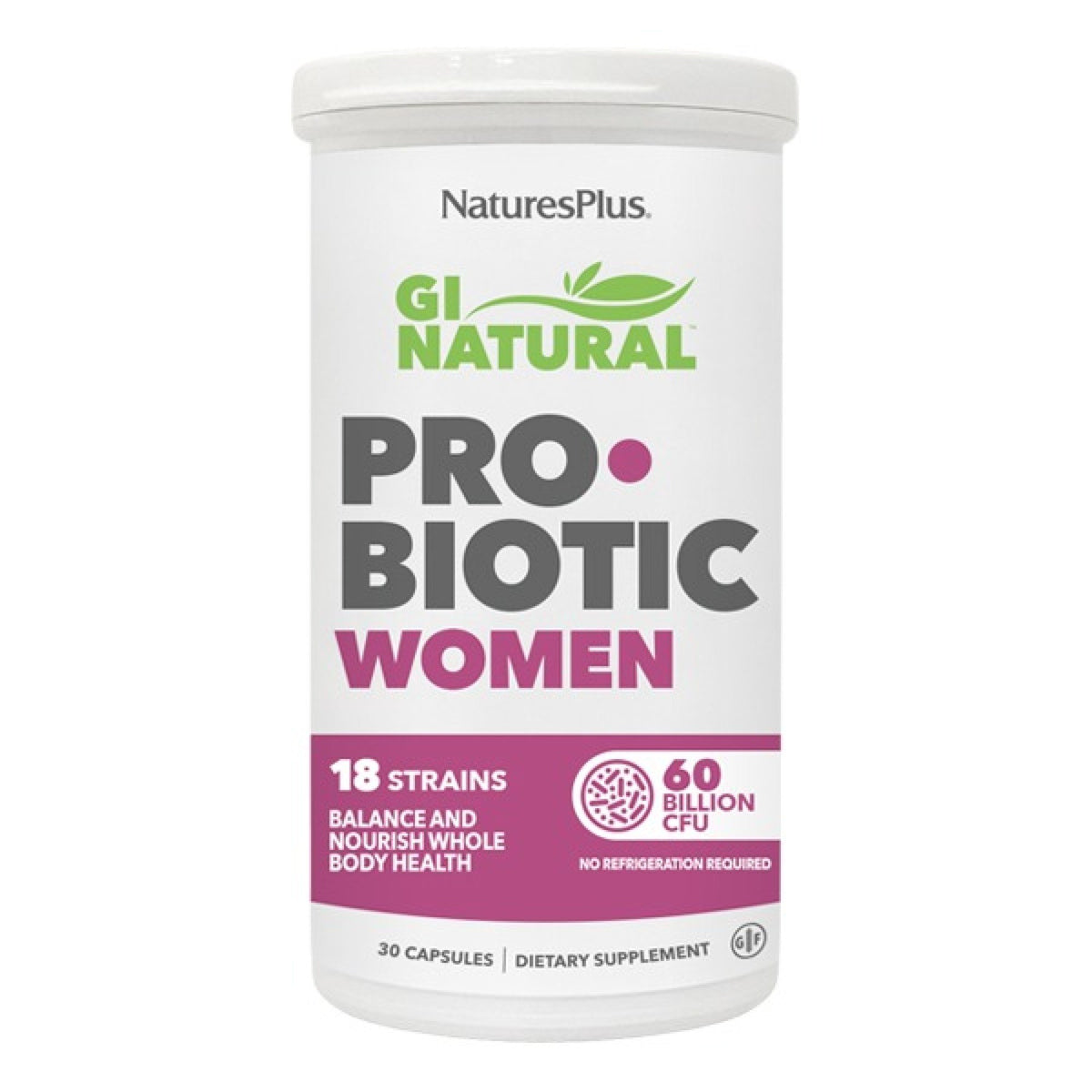 Nature's Plus GI Natural Probiotics Womens 30 VegCap