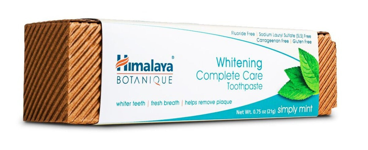 Himalaya Herbals Whitening Complete Care Toothpaste Simply Mint 0.75 oz Paste