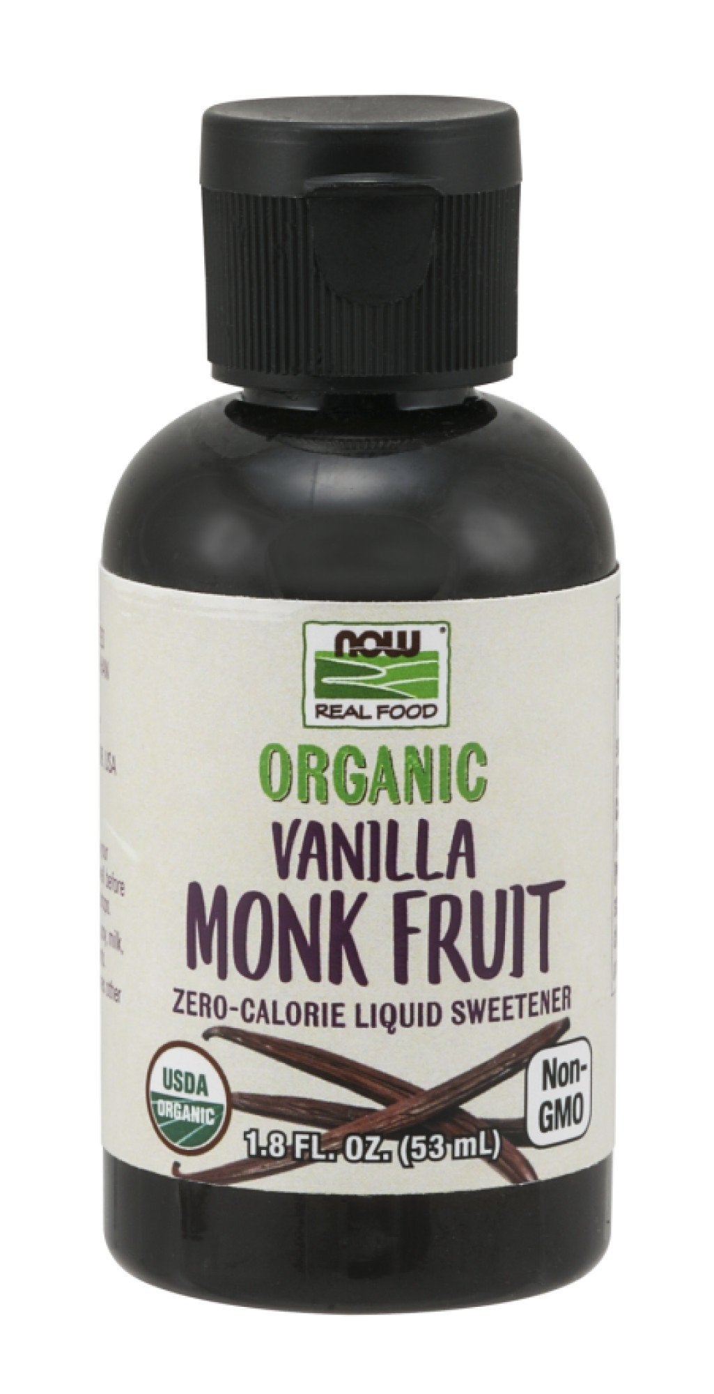 Now Foods Organic Vanilla Monk Fruit 1.8 fl oz Liquid