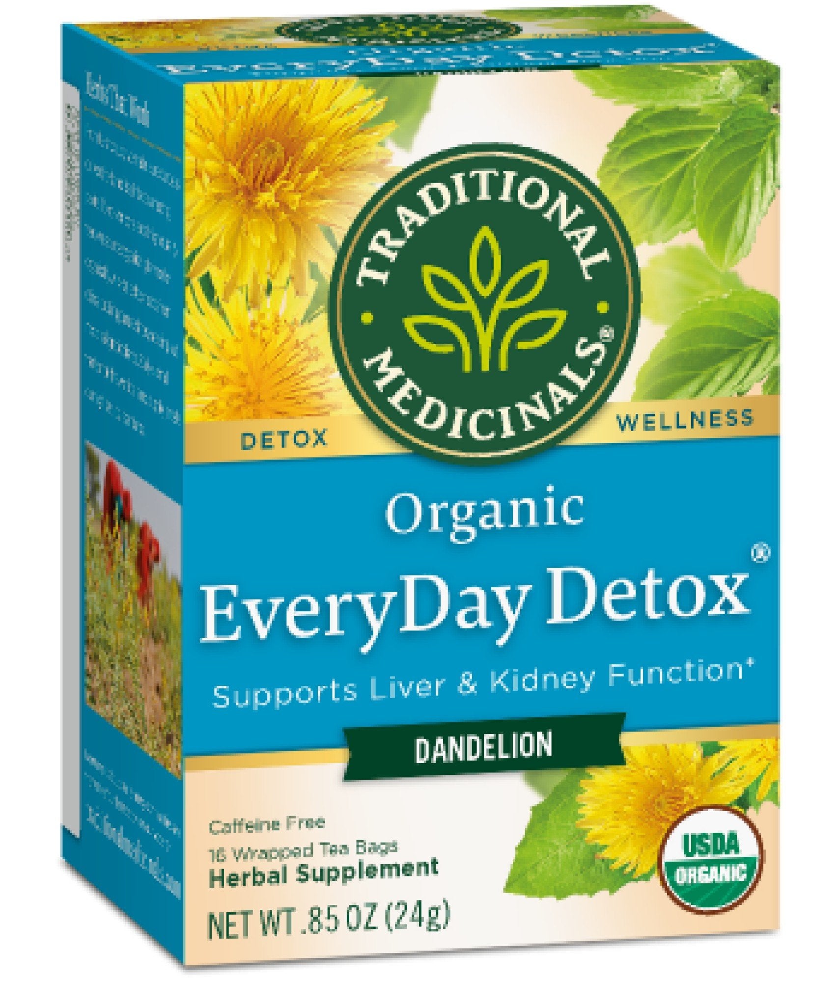 Traditional Medicinals Everyday Detox Dandelion Tea 16 Bag