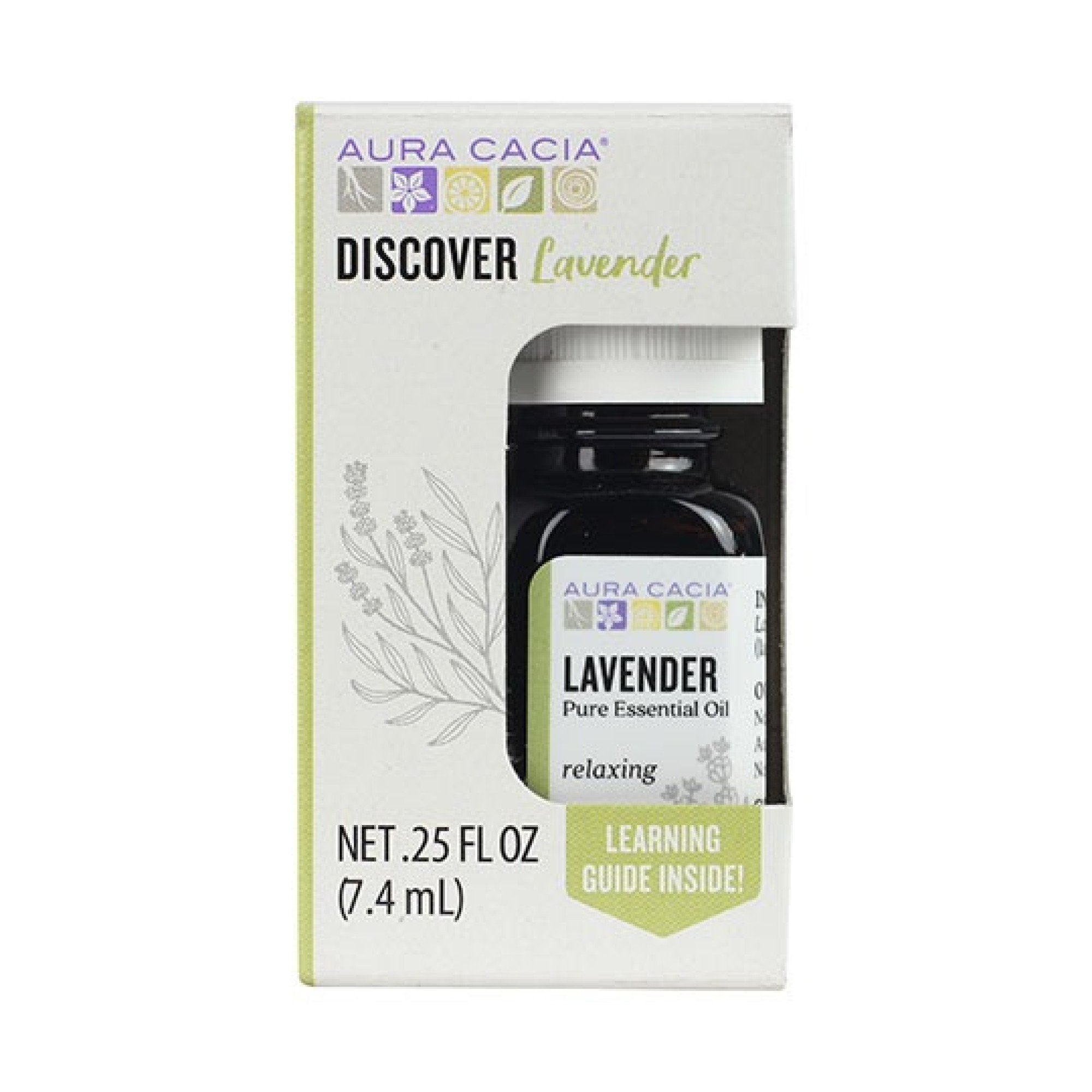 Aura Cacia Discover Essential Oil Lavender .25 fl oz Oil