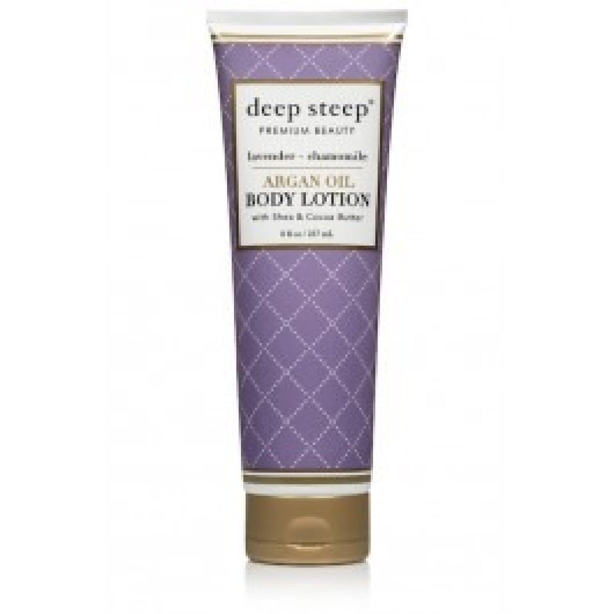 Deep Steep Argan Oil Body Lotion Lavender Chamomile 8 oz Liquid