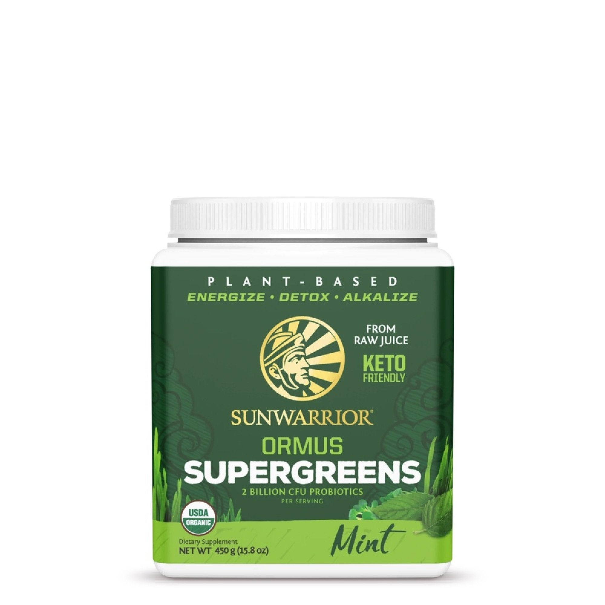 Sunwarrior Ormus Super Greens Mint 450 g Powder