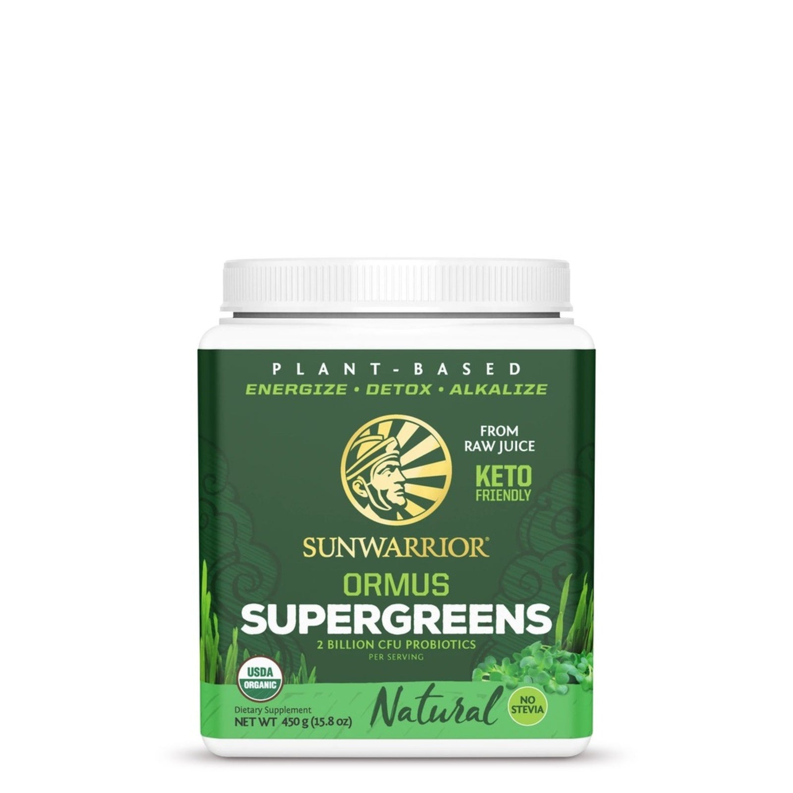 Sunwarrior Ormus Super Greens Natural 450 g Powder