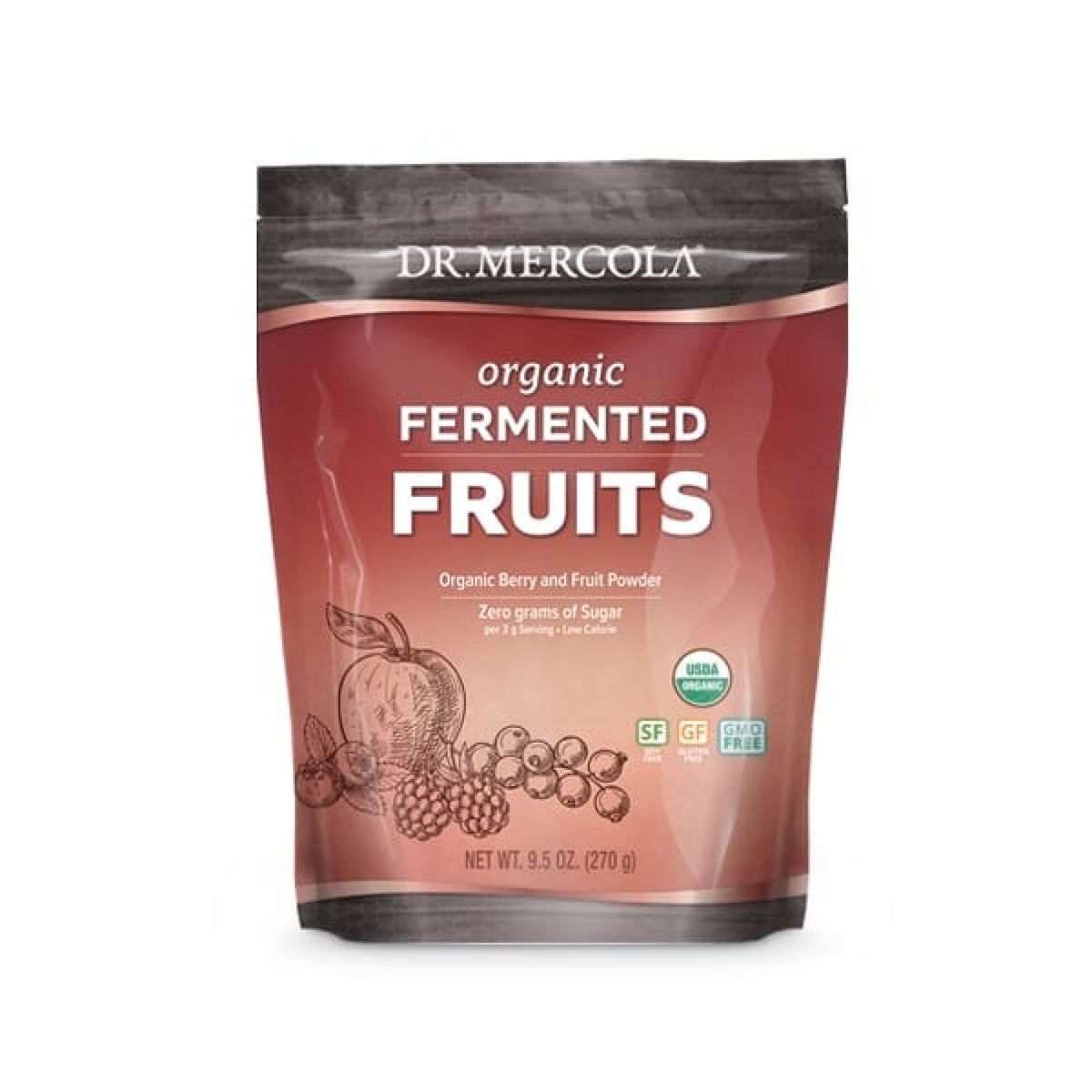 Dr. Mercola Organic Fermented Fruits 9.5 oz Powder