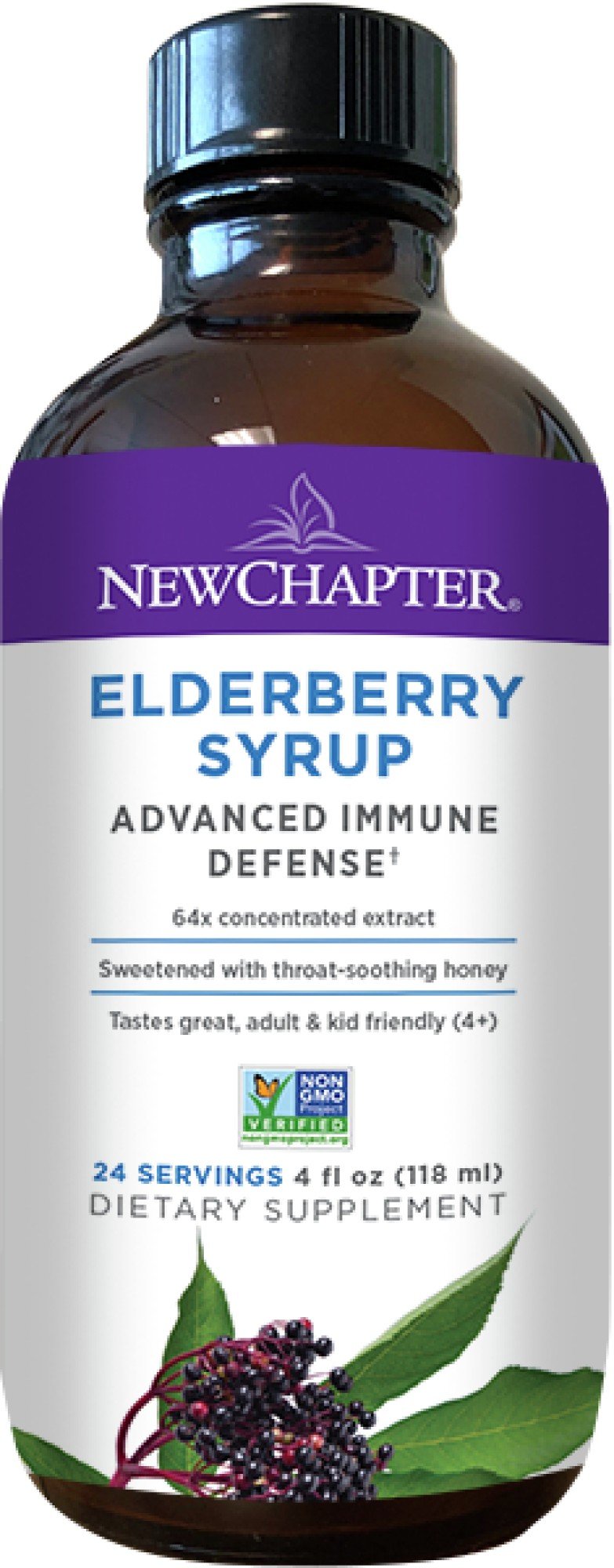 New Chapter Elderberry Syrup 4 oz Liquid