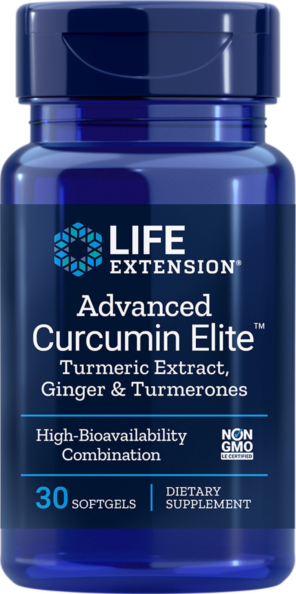 Life Extension Advanced Curcumin Elite Turmeric Extract, Ginger & Turmerones 30 Softgel