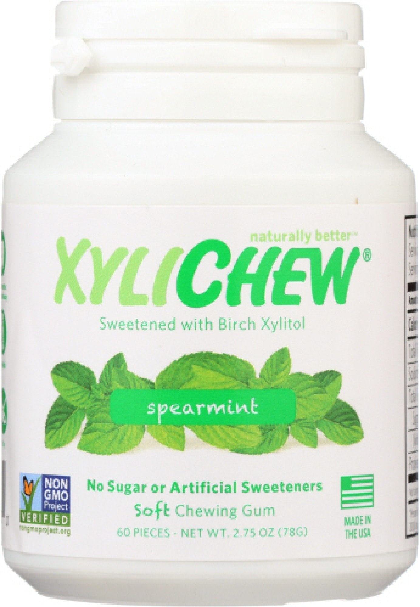 Xylichew Spearmint Gum 60 ct Bottle