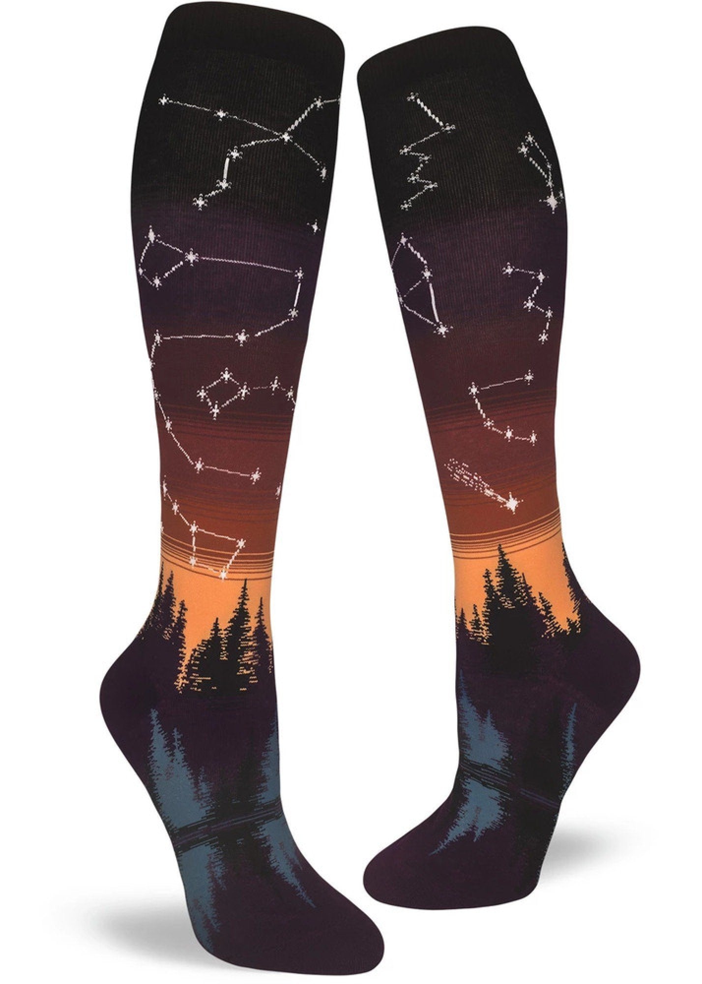 ModSocks Constellations Women's Knee Socks - Afterglow 1 Pair Pack