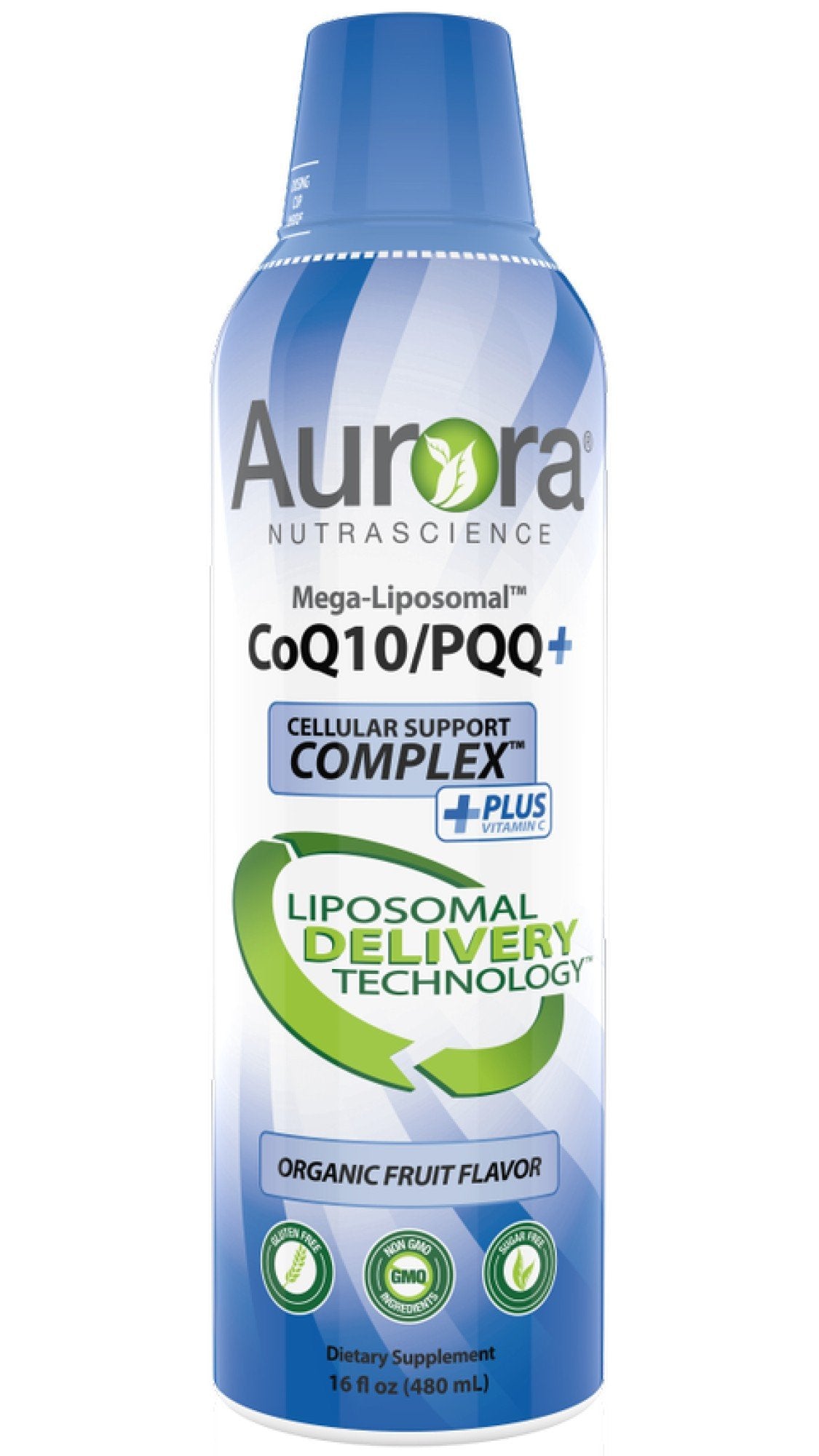 Vida Lifescience Aurora Nutrascience Mega-Liposomal COQ10+ 300mg + Vitamin C 16 oz Liquid