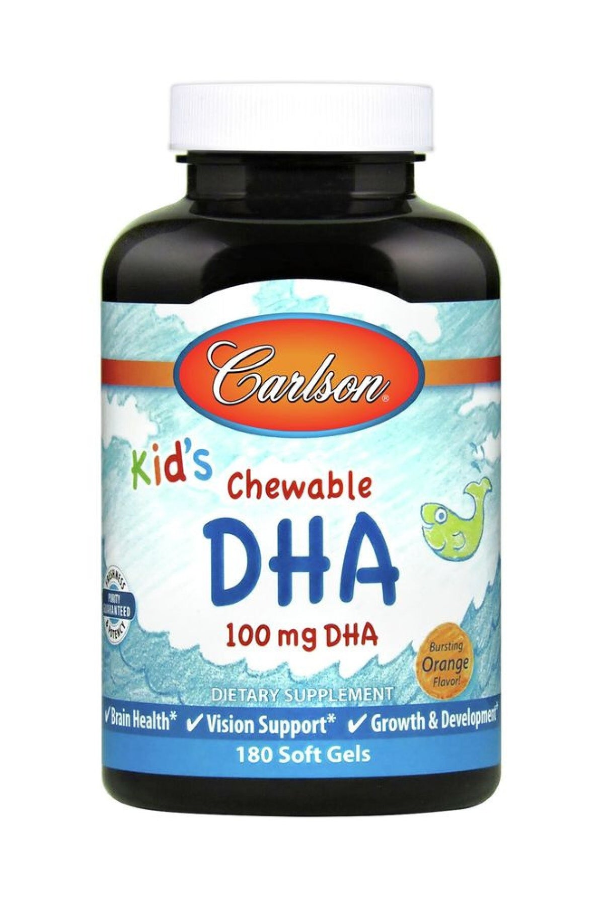 Carlson Laboratories Kid&#39;s Chewable DHA 180 Softgel