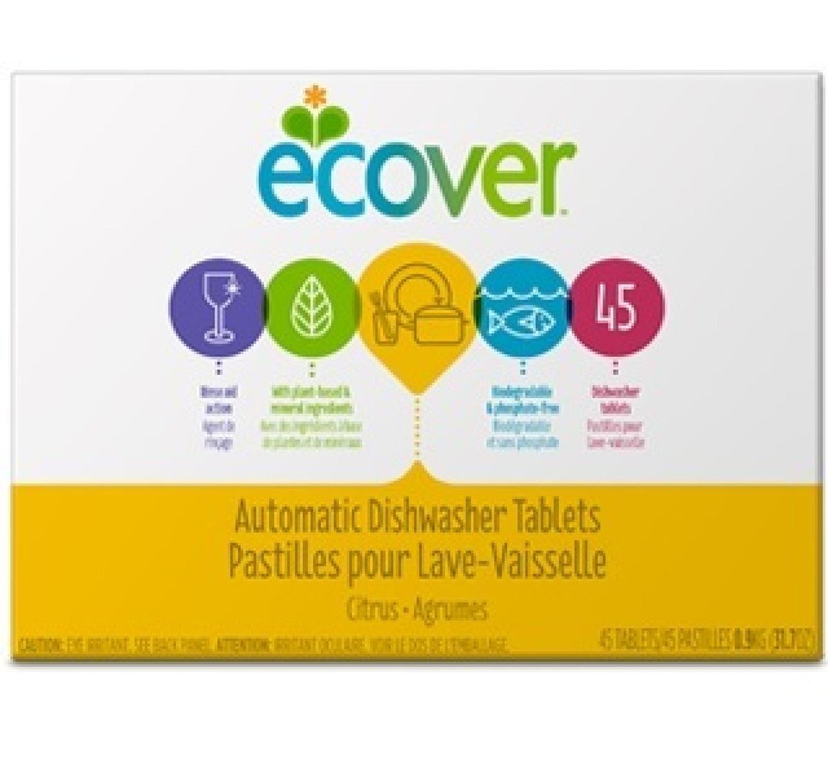 Ecover Dishwasher Auto Tab Citrus 45 Tablet