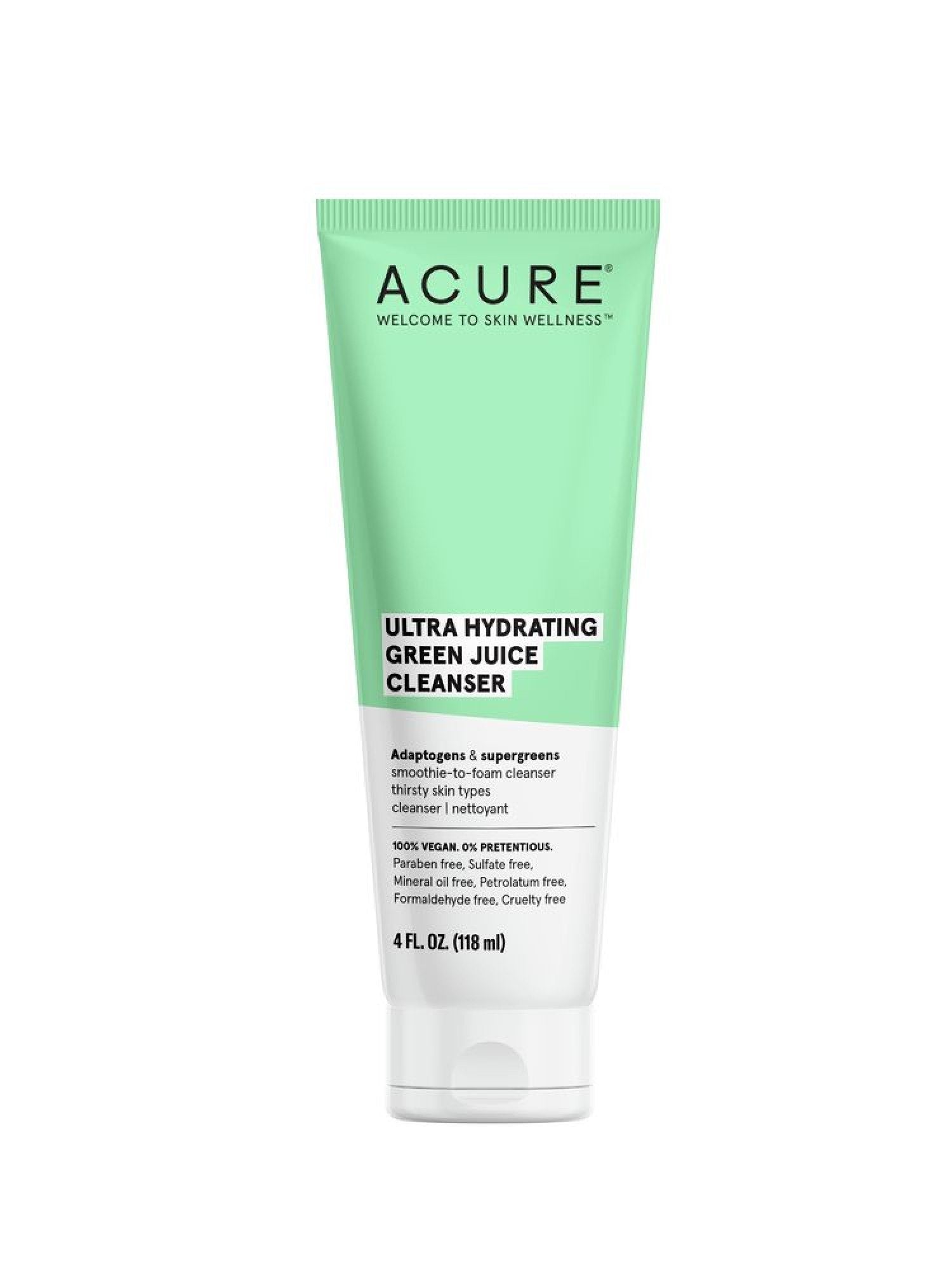 Acure Ultra Hydrating Green Juice Cleanser 4 fl oz Liquid