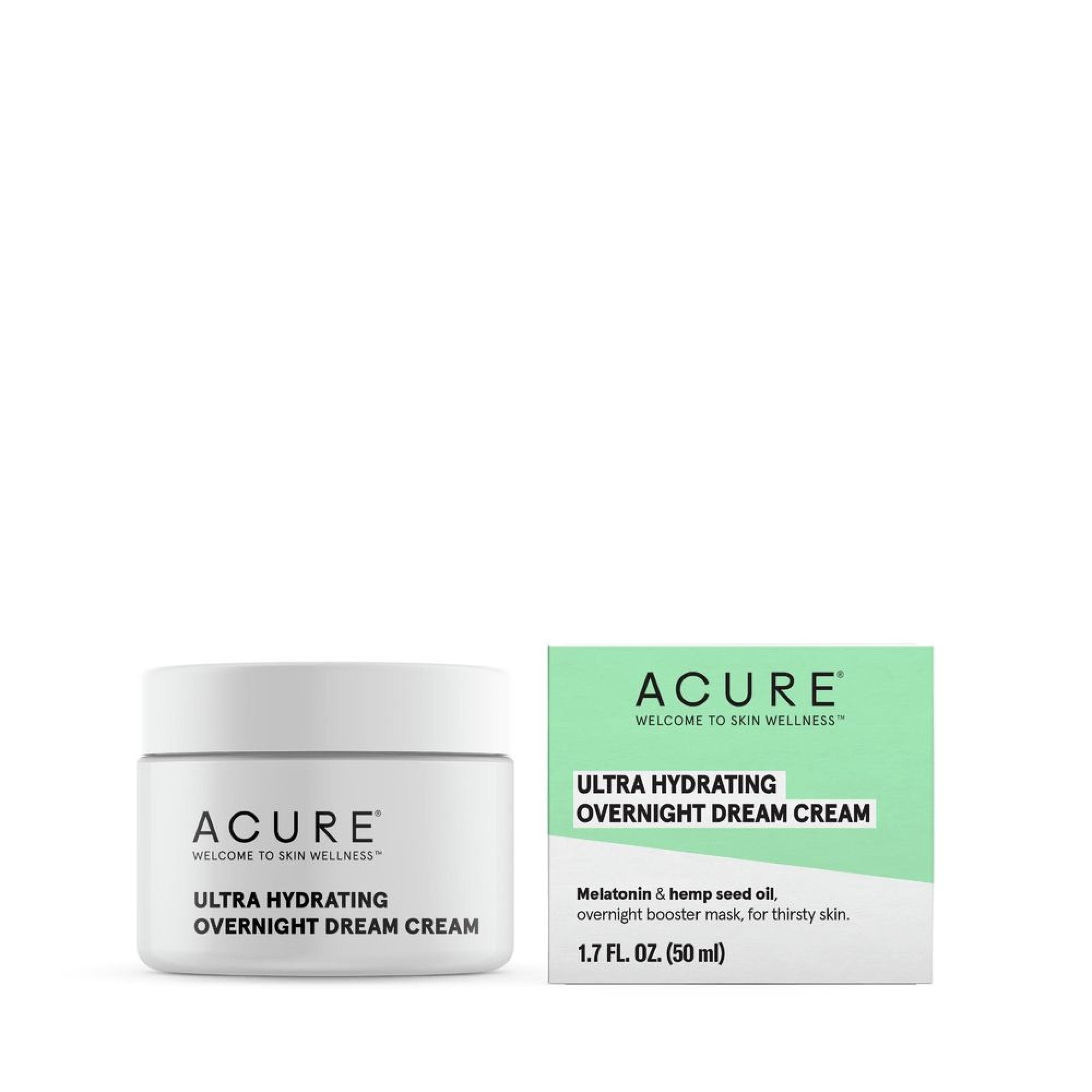 Acure Ultra Hydrating Overnight Dream Cream 1.7 fl oz Liquid