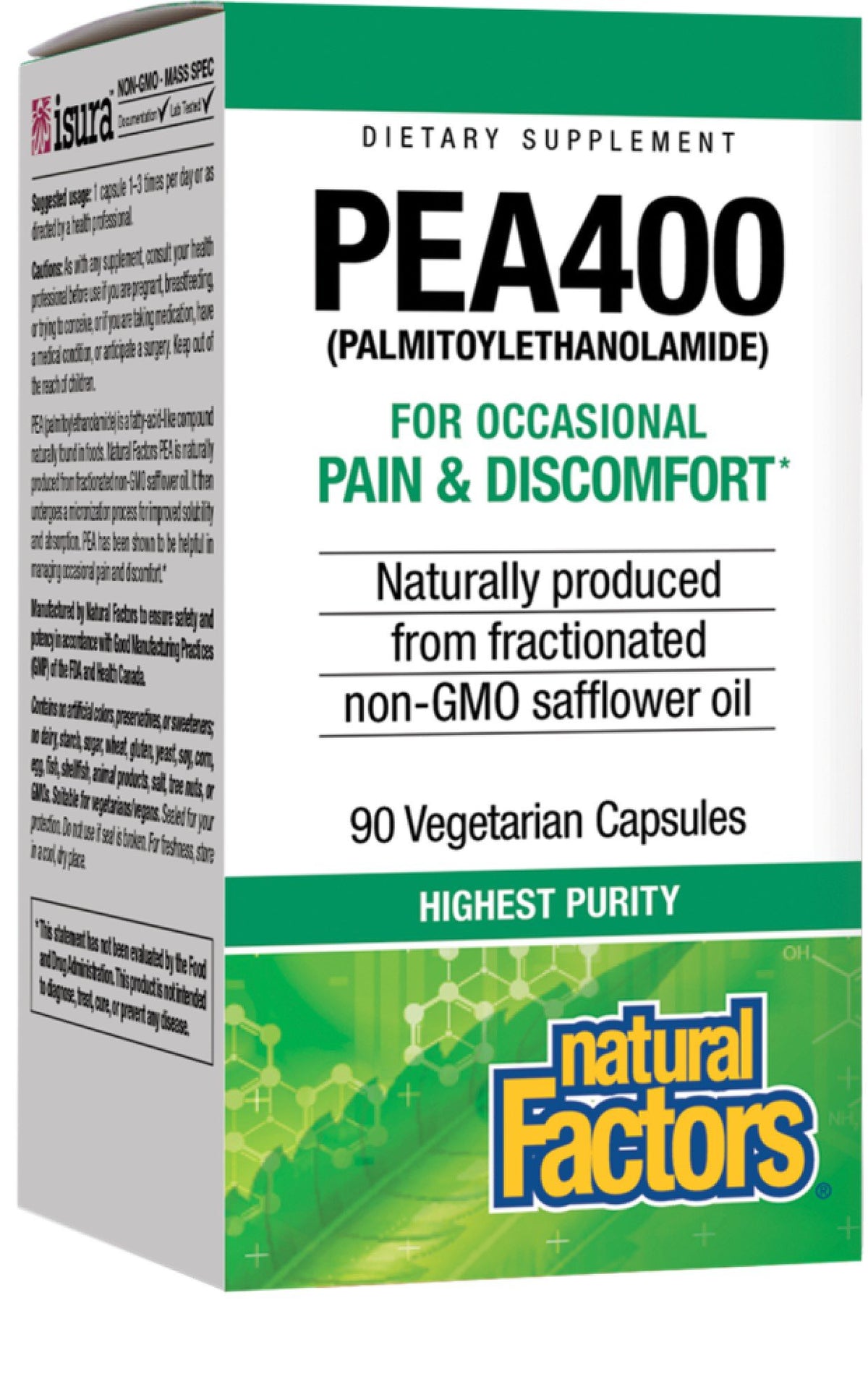 Natural Factors PEA 400 90 VegCap