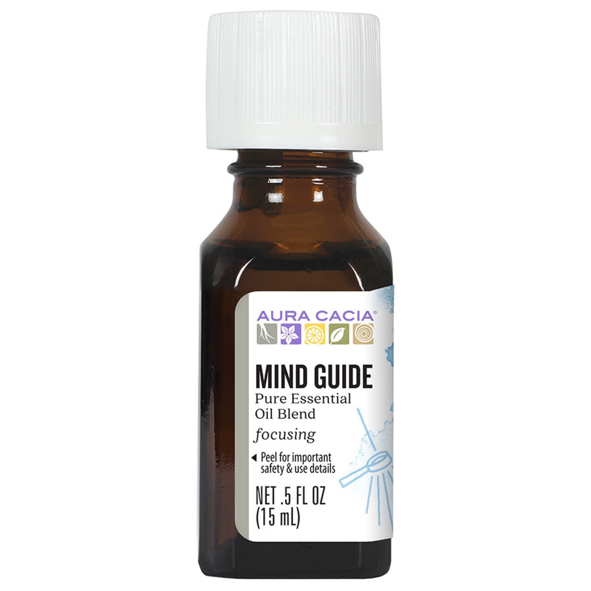 Aura Cacia Essential Solutions Mind Guide .5 fl oz (15 mL) Oil