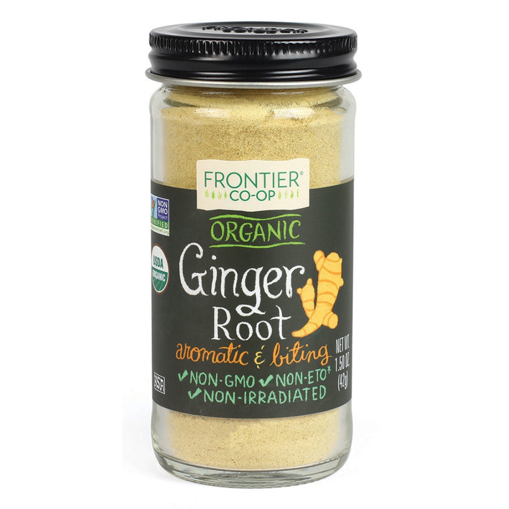 Frontier Natural Products Organic Ginger Ground 1.50 oz Bottle