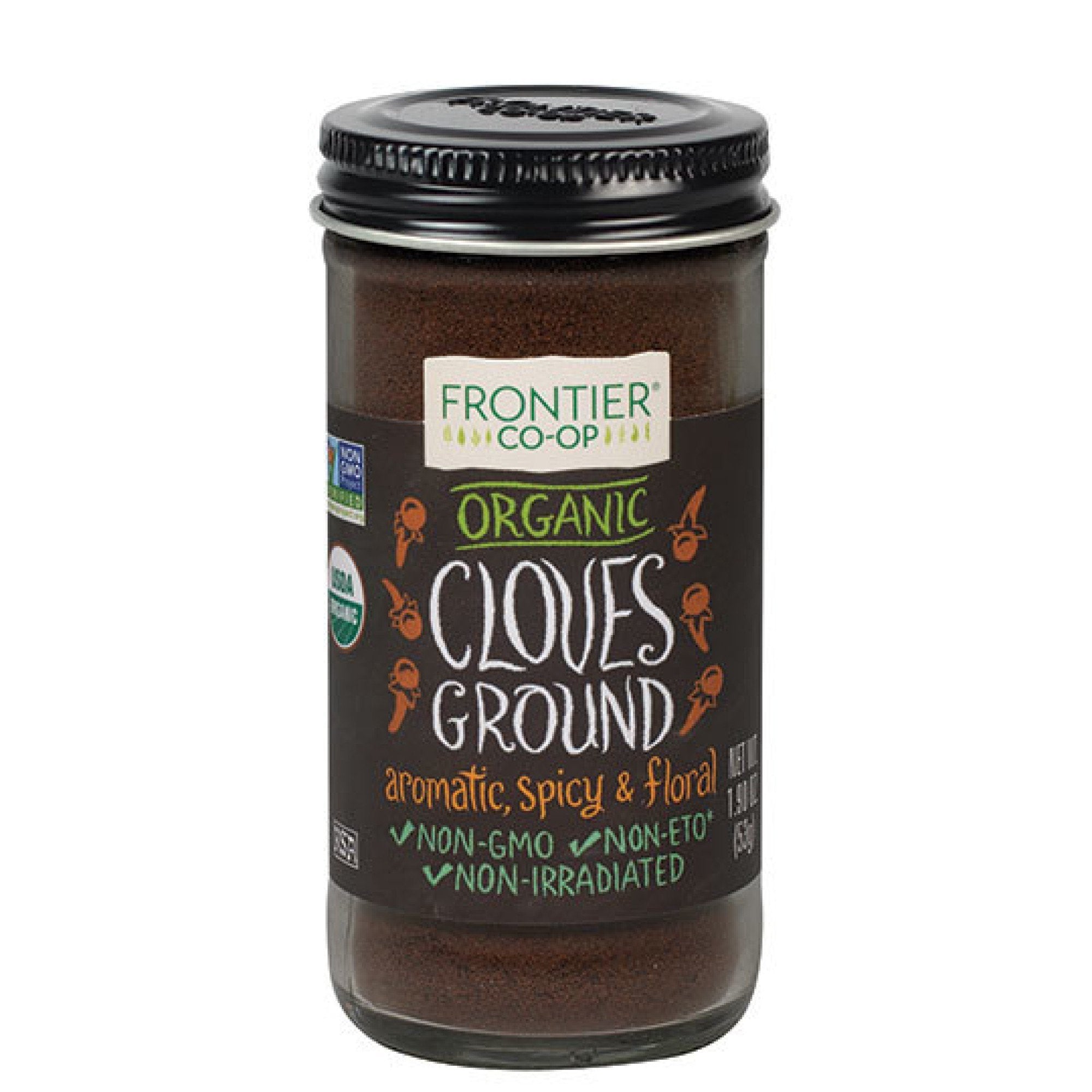 Frontier Natural Products Organic Cloves Ground 1.90 oz Bottle