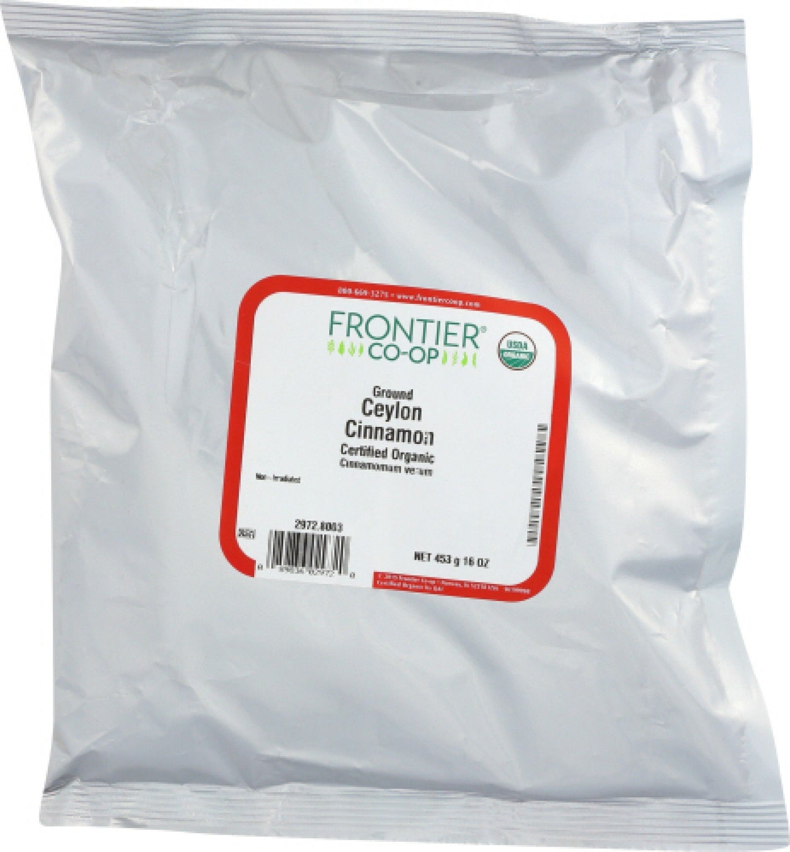 Frontier Natural Products Ceylon Cinnamon Ground Organic 16 oz Powder