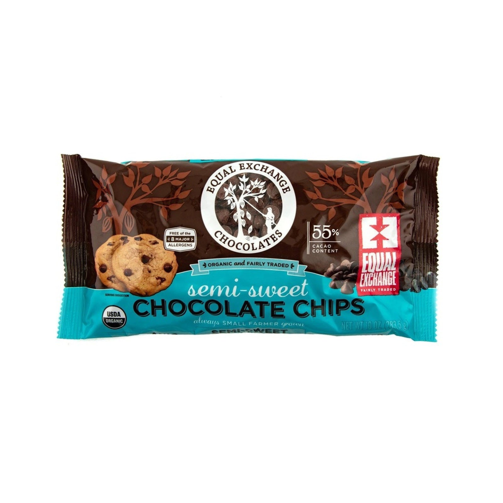 Equal Exchange Organic Semi-Sweet Chocolate Chips 10 oz Bag