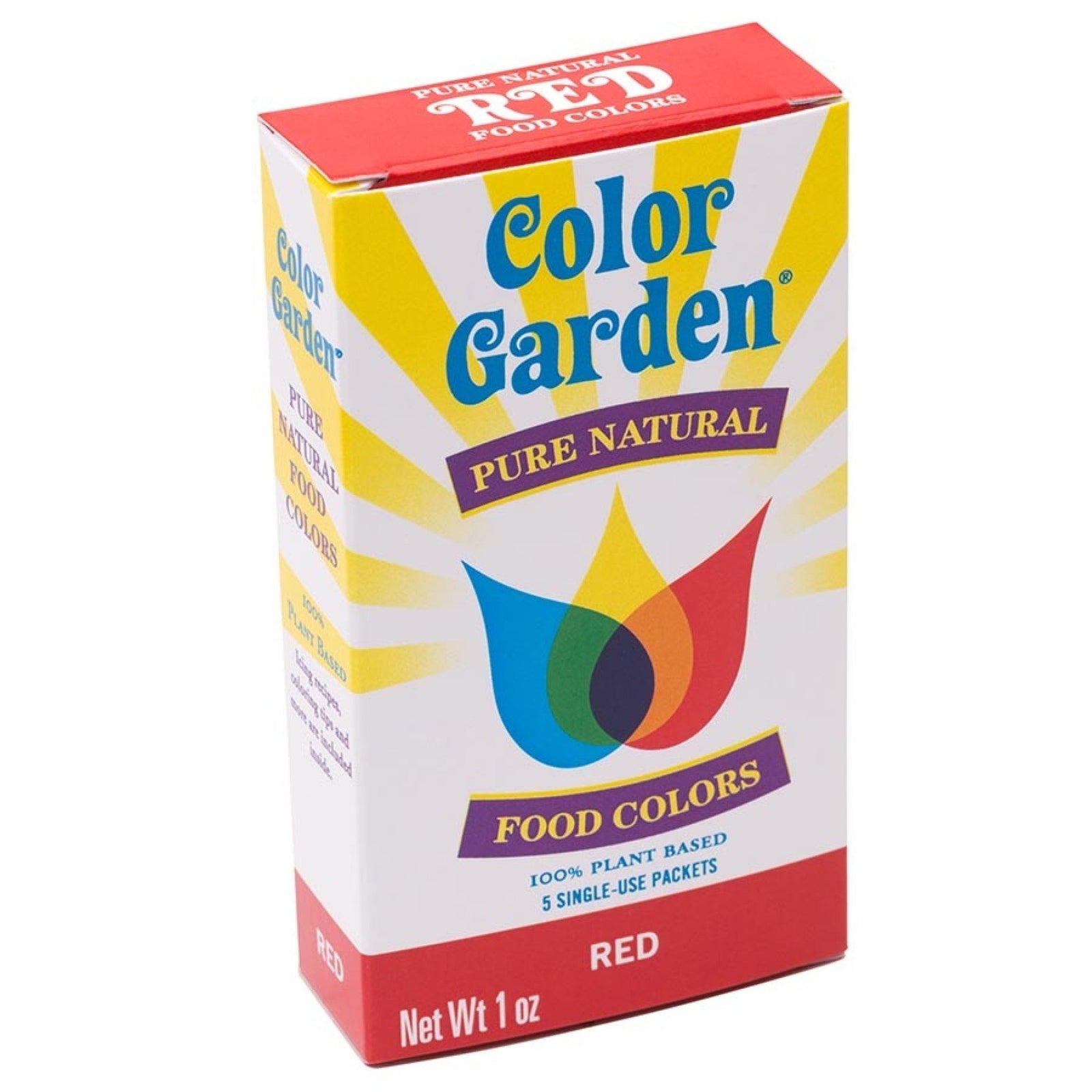 Color Garden Red Food Coloring 5(6g) Packets Box