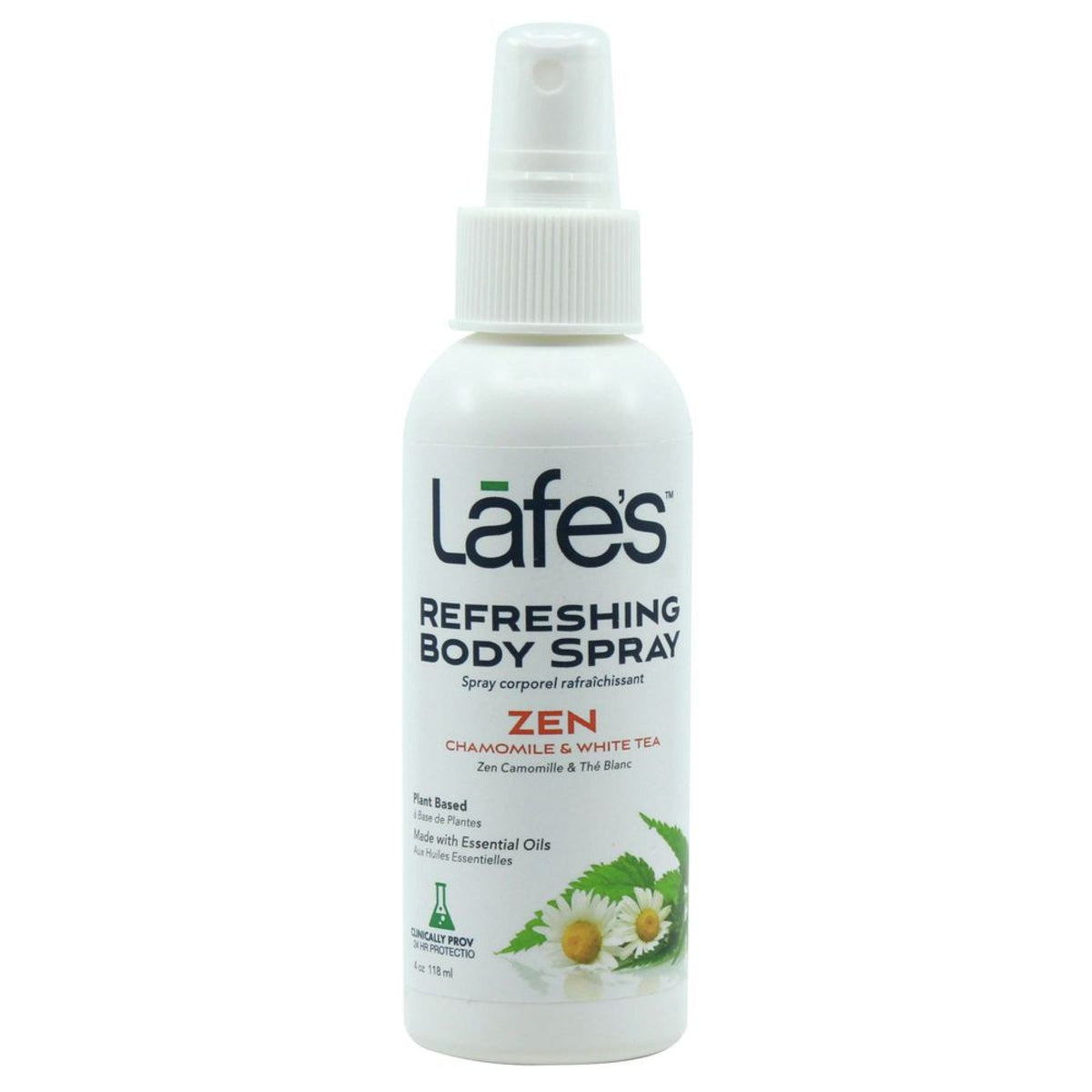 Lafe's Natural Bodycare Refreshing Body Spray Zen Chamomile &amp; White Tea 4 oz Liquid