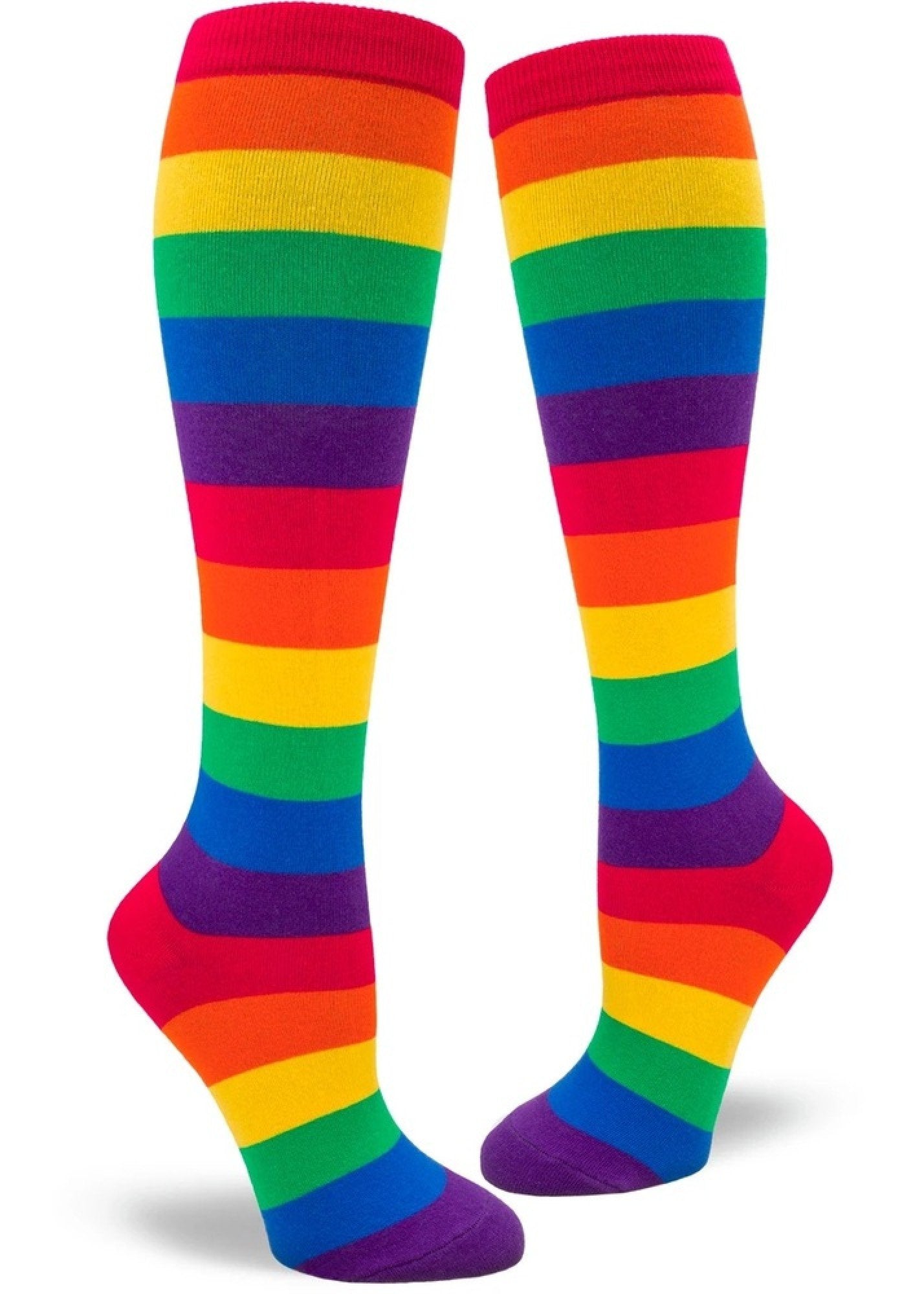 ModSocks Classic Rainbow Striped Women's Knee Socks 1 Pair Pack