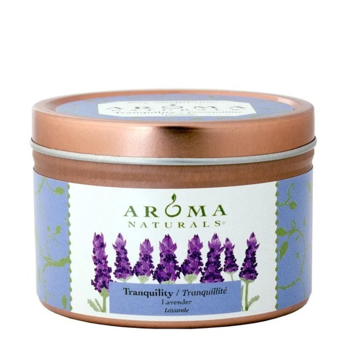 Aroma Naturals Travel Tins Candle Tranquility Periwinkle 1 Container