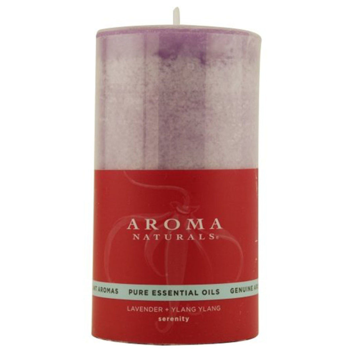 Aroma Naturals Pillar Candle Serenity Purple 1 Container