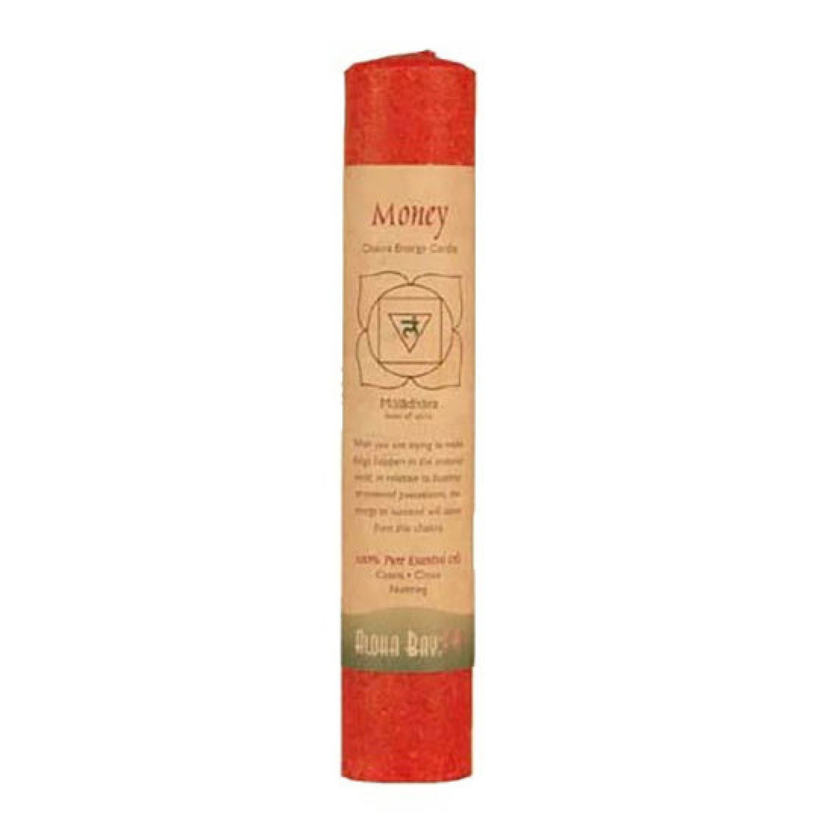 Aloha Bay Chakra Pillar Candle Money Red 1 Candle