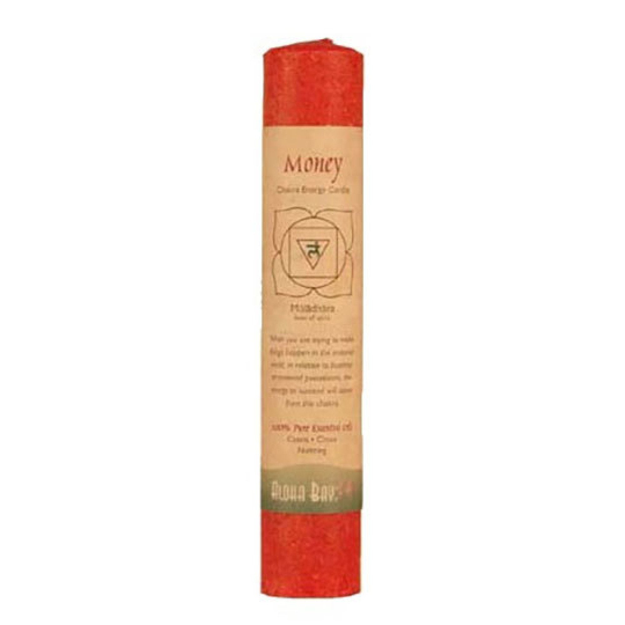 Aloha Bay Chakra Pillar Candle Money Red 1 Candle