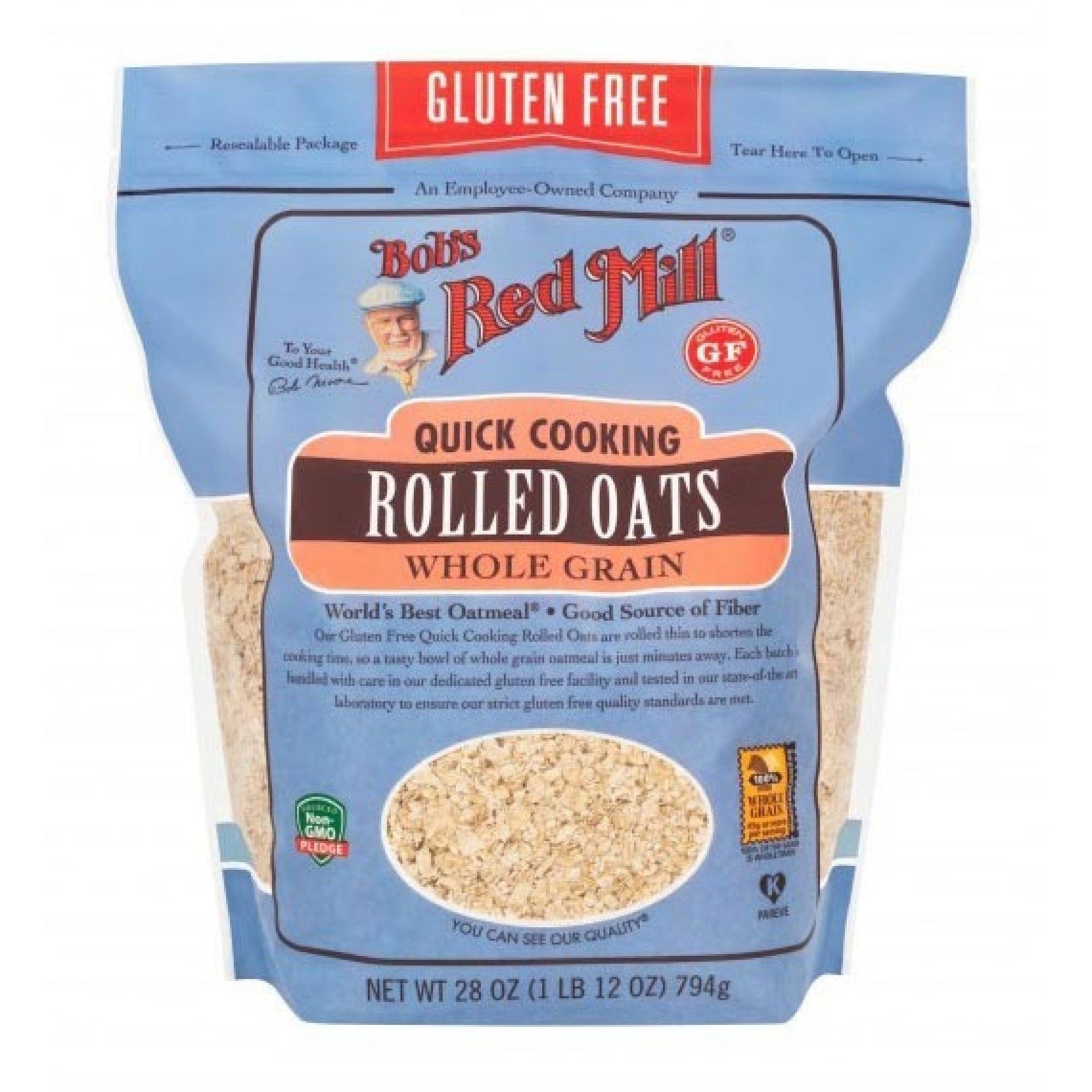 Bobs Red Mill Gluten-Free Quick Rolled Oats 28 oz Bag