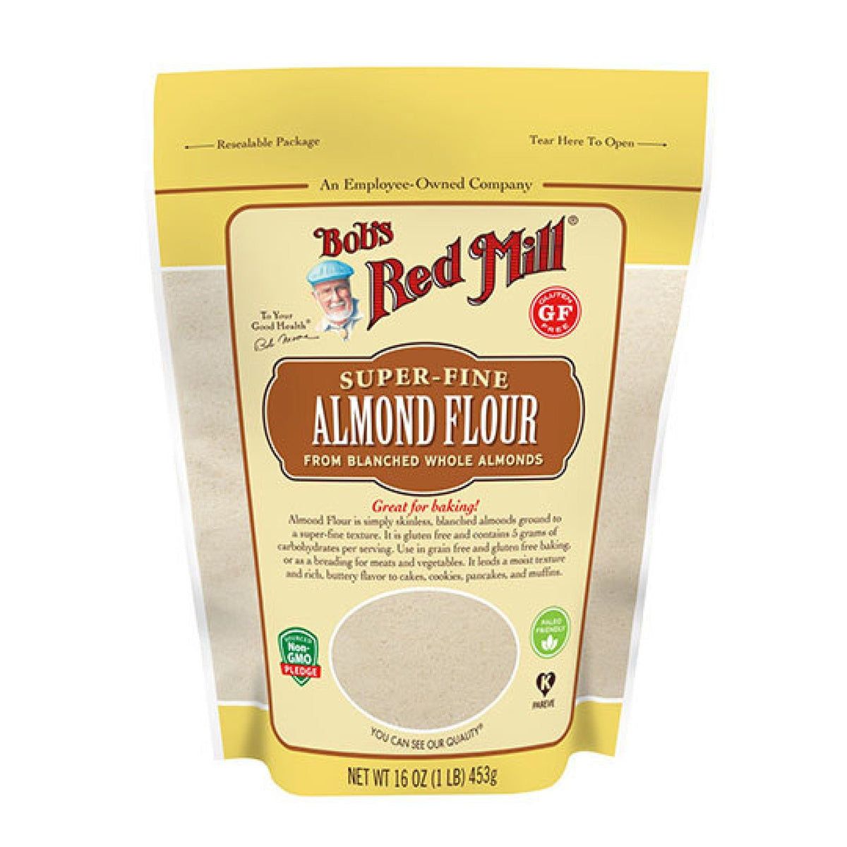 Bobs Red Mill Super Fine Almond Flour 16 oz Bag