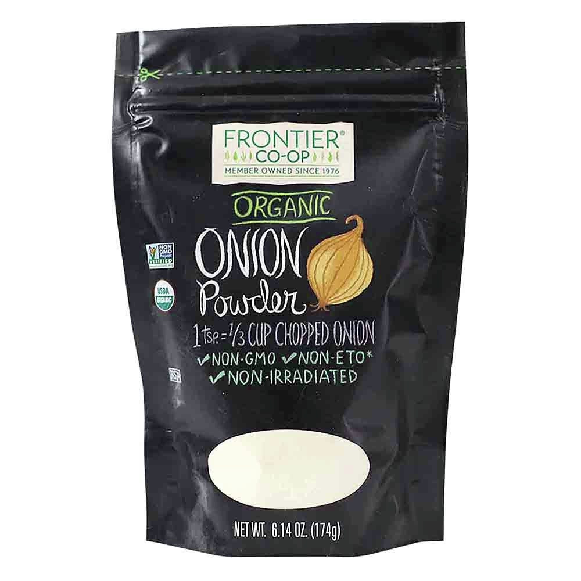 Frontier Natural Products Organic Onion Powder 6.14 oz Bag