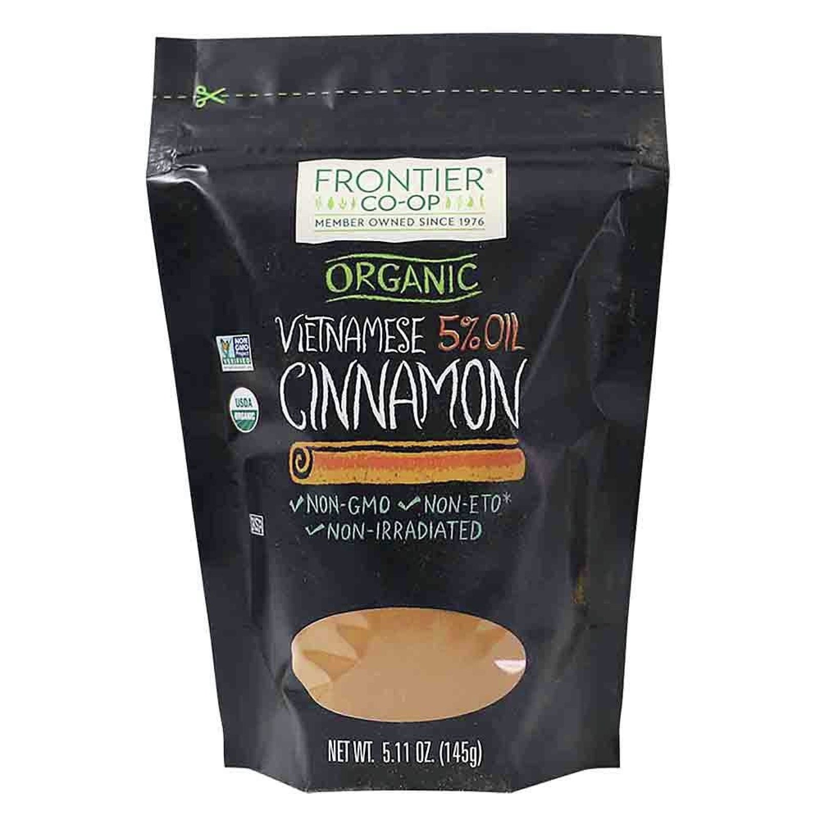 Frontier Natural Products Organic Vietnamese Cinnamon 5.11 oz Bag