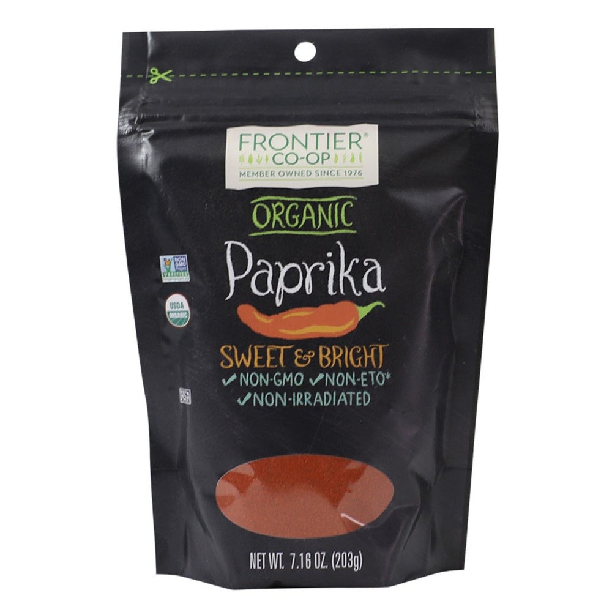 Frontier Natural Products Organic Paprika Ground 7.16 oz Bag